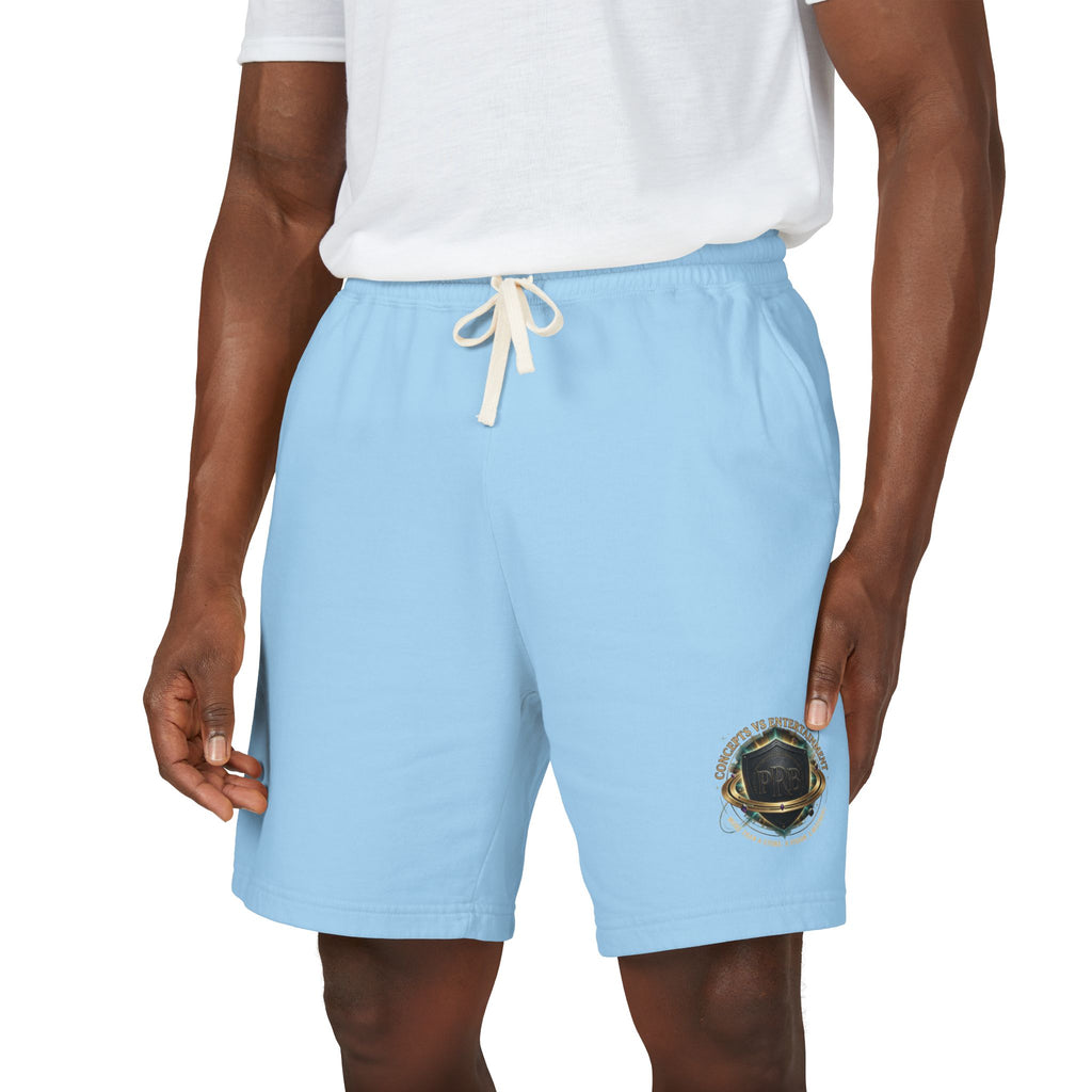 Printify PRB Fleece Sweat Shorts — Vintage Crest Pocket Graphic - Trousers