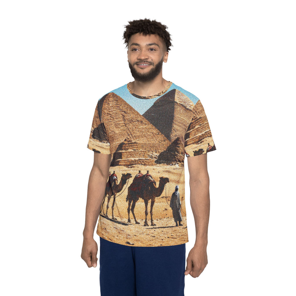 PRB Egypt Pyramid Camels All-Over Print Sports Jersey by Power Runs Black
