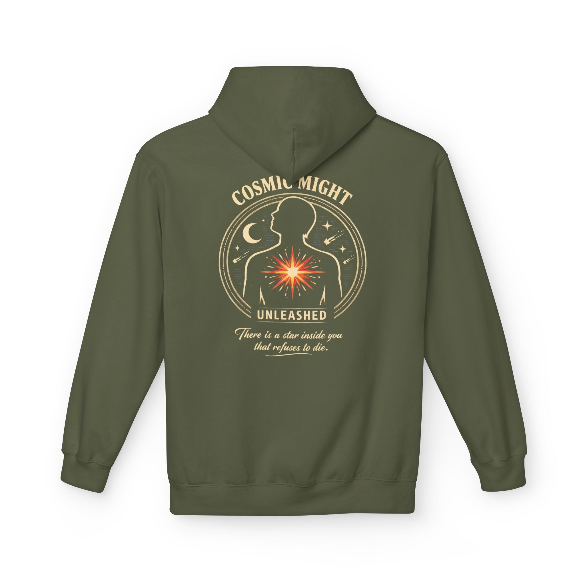 PRB Starforged Flex Cosmic Might Unleashed Hoodie — Unleashed Starburst Graphic Pullover by Power Runs Black