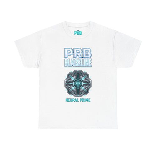 PRB Blackline Neural Prime Tech Tee — Futuristic Sci‑Fi Circuit Graphic T-Shirt by Printify