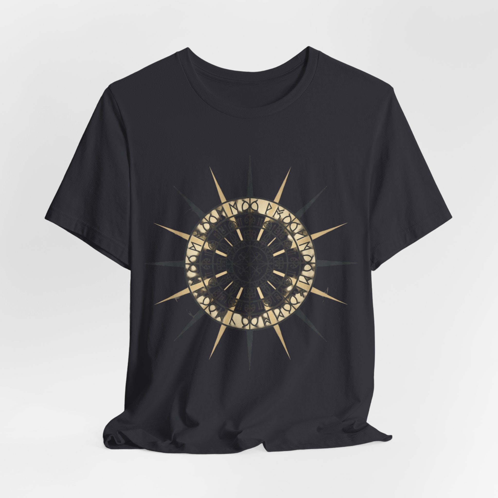 PRB Compass Rose Mandala Tee — Nautical Compass Graphic Shirt by Printify