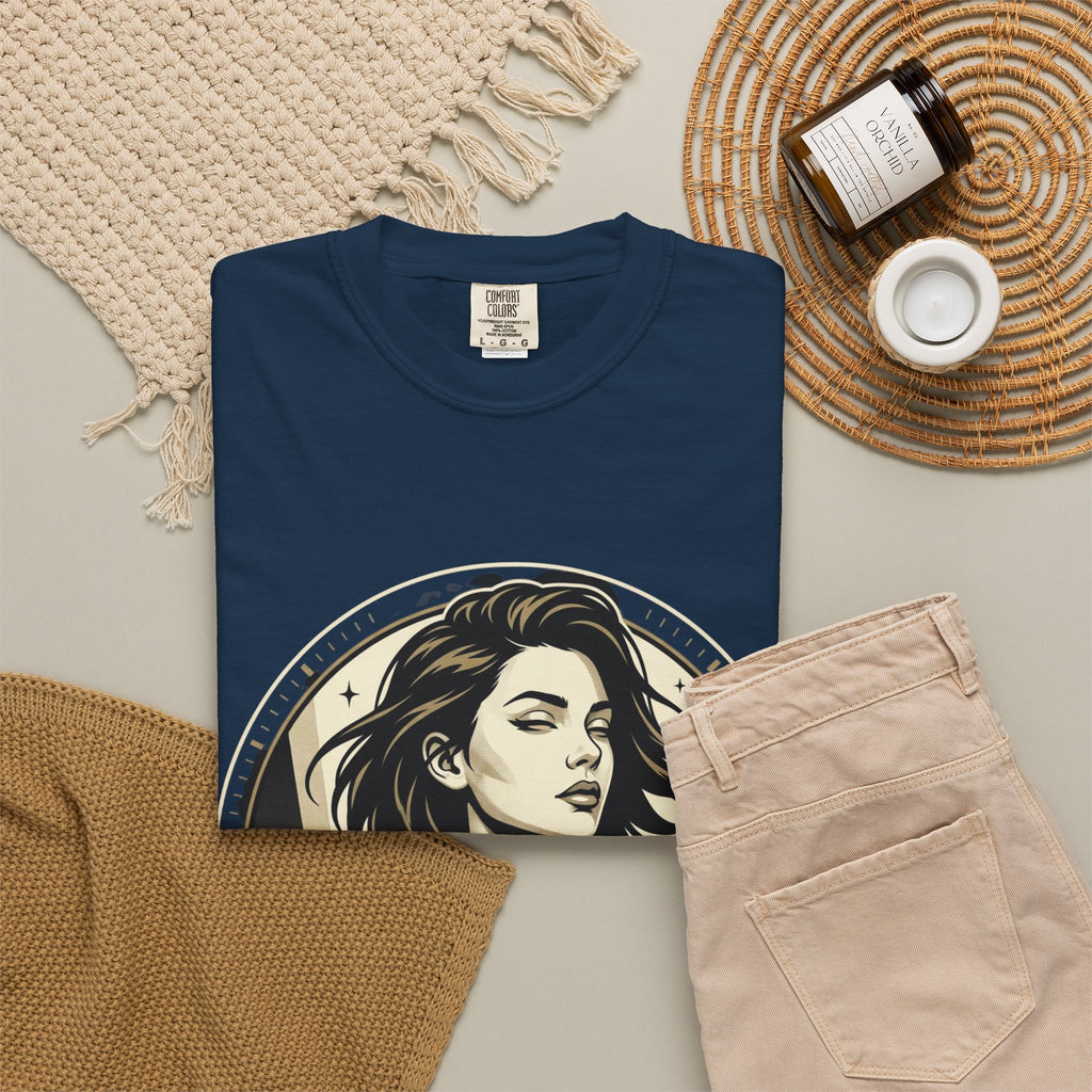 Power Runs Black Retro Space Captain Portrait T-Shirt — 'Fearless Commander' Graphic Tee by Power Runs Black