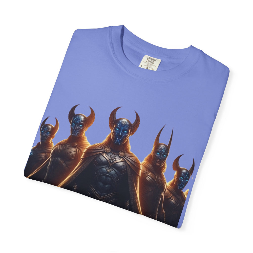 Power Runs Black PRB Dark Legion Graphic T-Shirt — Horned Warriors Fantasy Tee by Power Runs Black