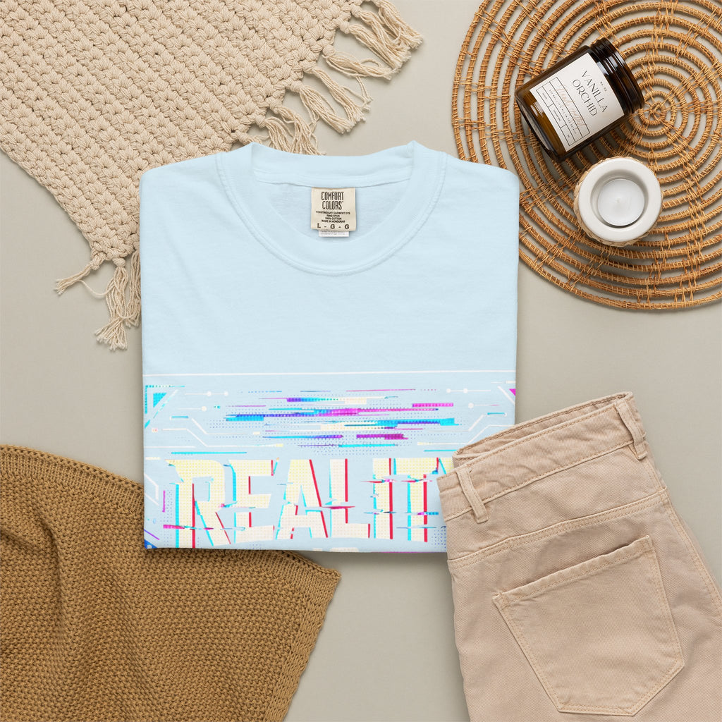 Power Runs Black PRB Glitchy Pastel "Reality Is Desyncing" T-Shirt by Power Runs Black