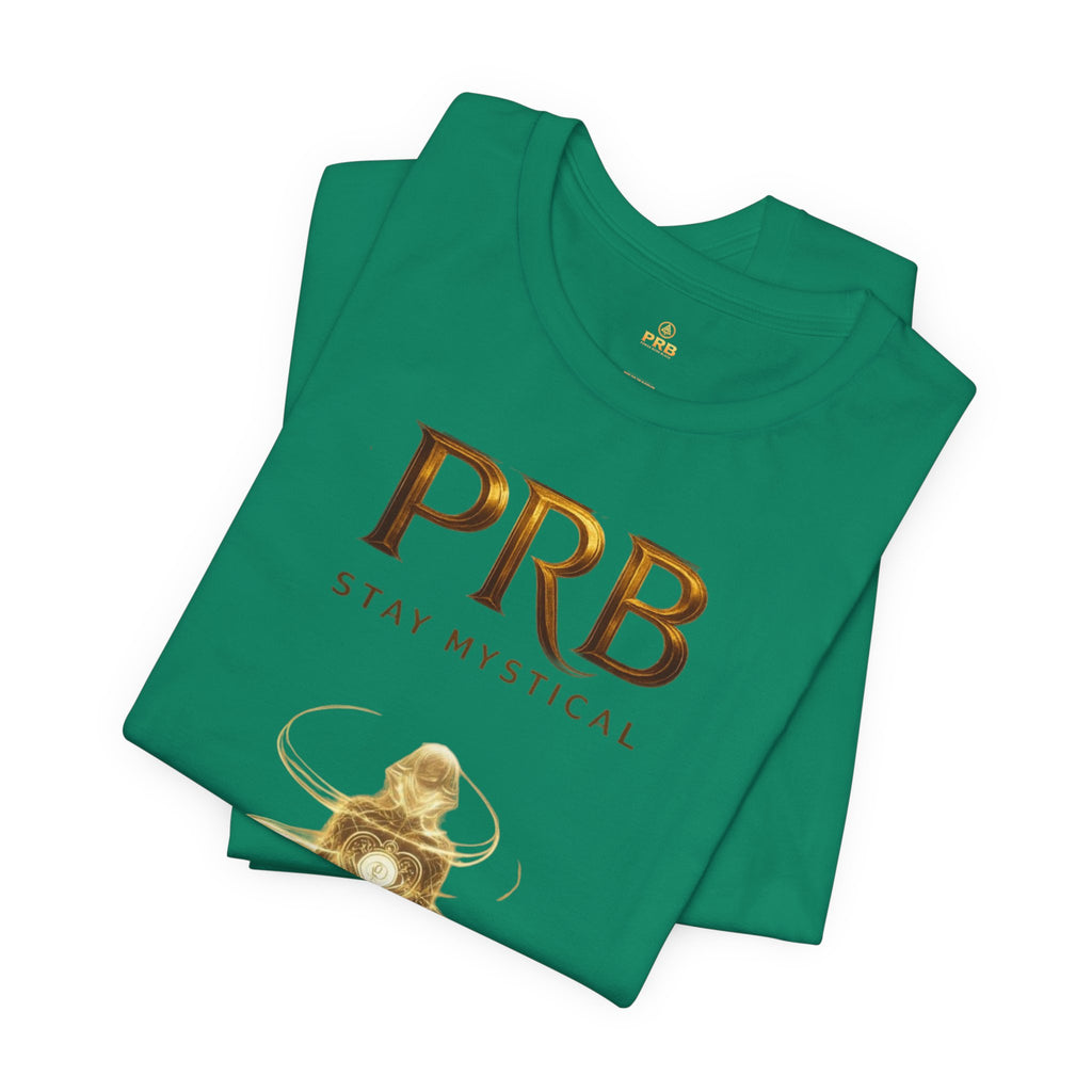 PRB Mystical Graphic Tee – "PRB Stay Mystical" Spiritual Book & Light Design by Power Runs Black
