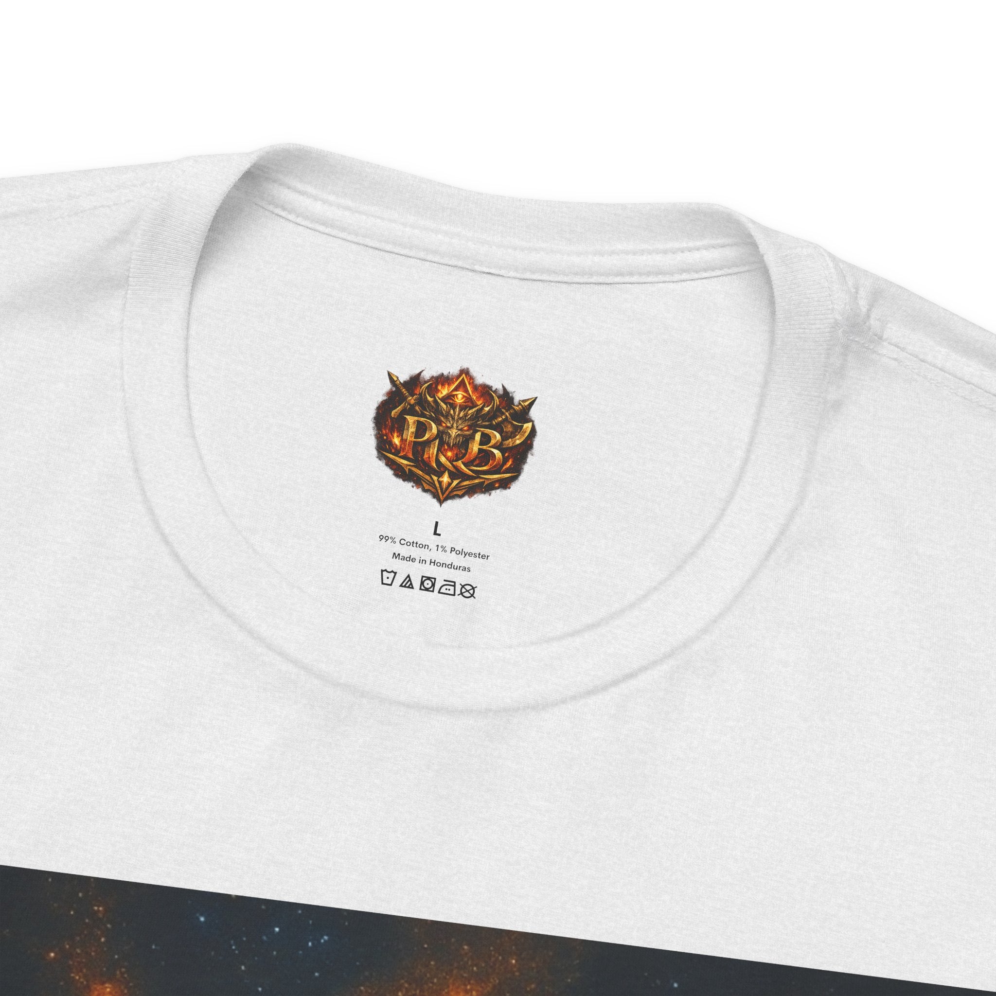 Power Runs Black PRB The Starbound Seven Tee – Retro Cosmic Superhero Poster Shirt by Power Runs Black
