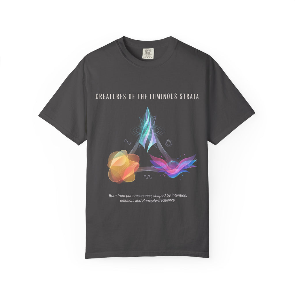 Black Abstract Watercolor T-Shirt | Vintage Garment-Dyed Graphic Tee by Printify