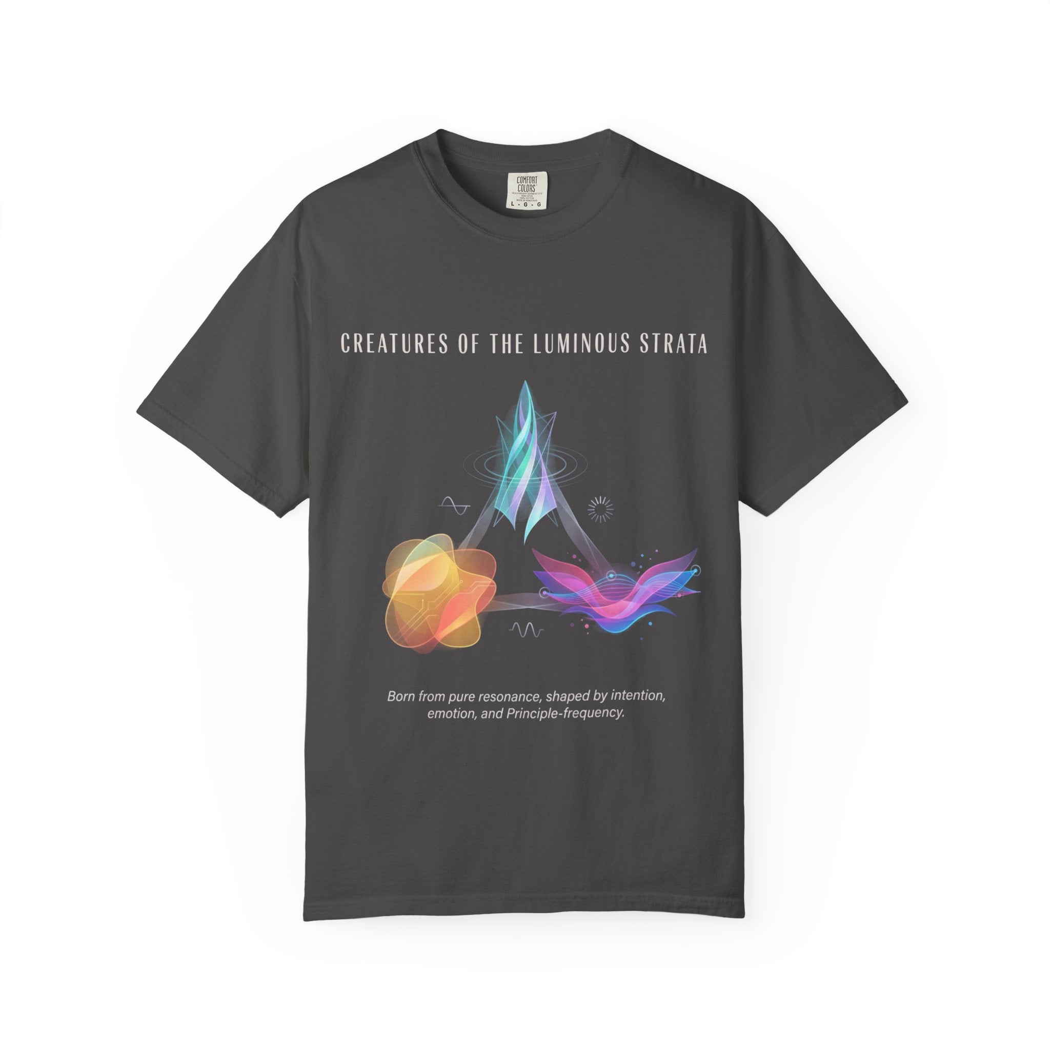 Black Abstract Watercolor T-Shirt | Vintage Garment-Dyed Graphic Tee by Printify