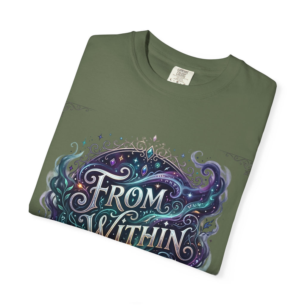 PRB From Within Magic Book T-Shirt — Fantasy Illustrated Graphic Tee by Power Runs Black