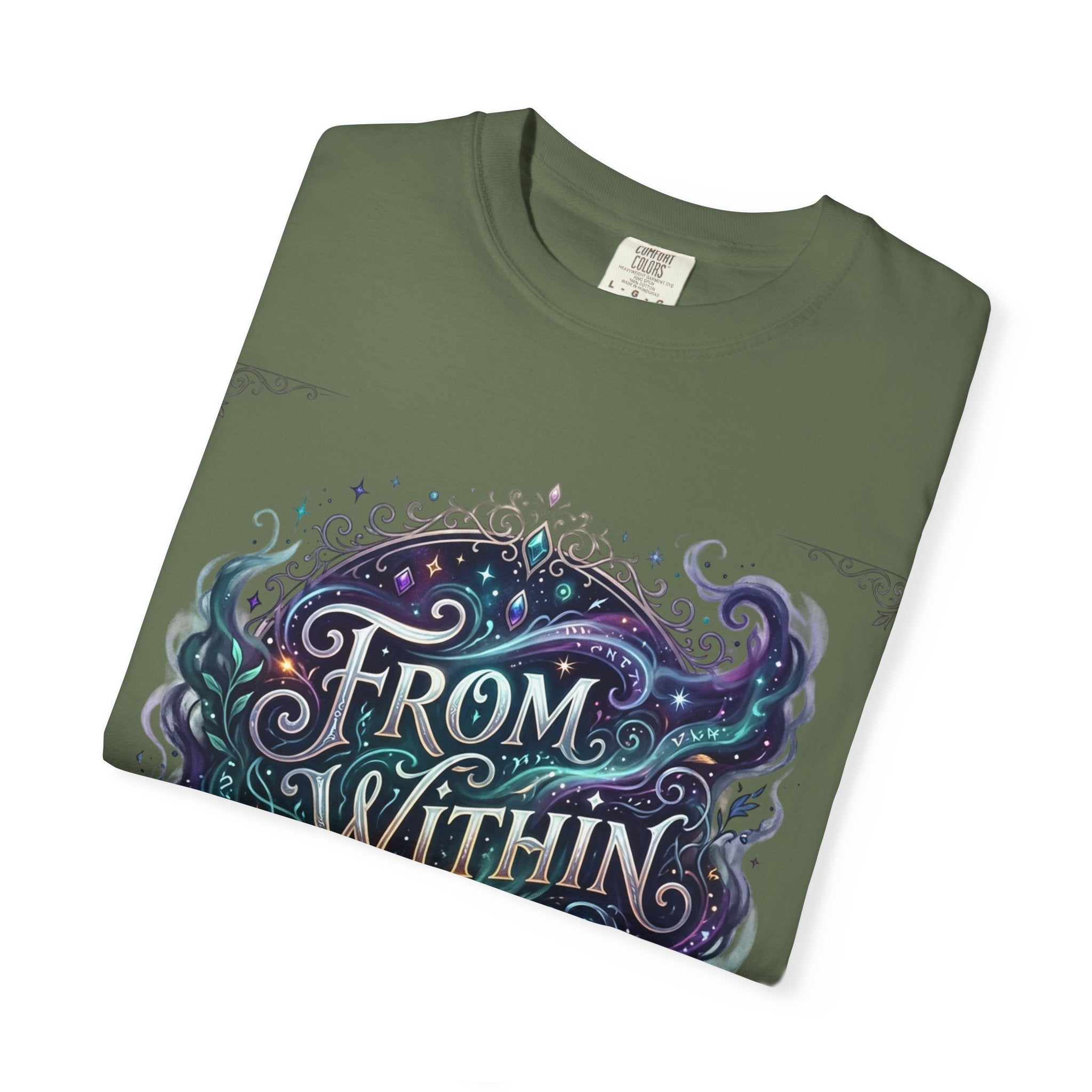 PRB From Within Magic Book T-Shirt — Fantasy Illustrated Graphic Tee by Power Runs Black