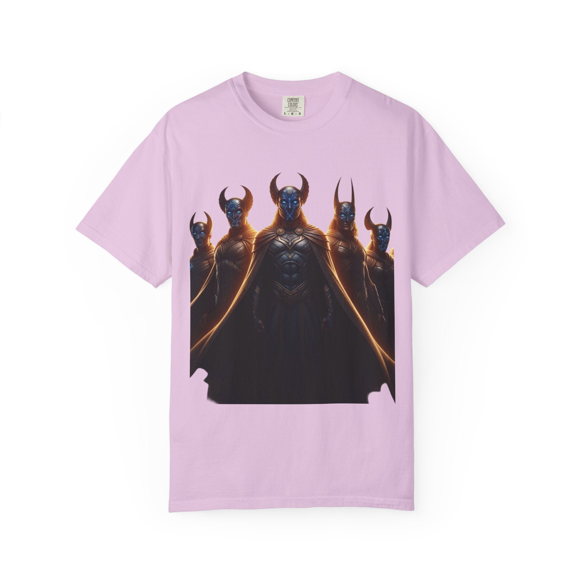 Power Runs Black PRB Dark Legion Graphic T-Shirt — Horned Warriors Fantasy Tee by Power Runs Black