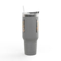 PRB 40oz Insulated Travel Mug — "Money Energy" Motivational Design by Printify