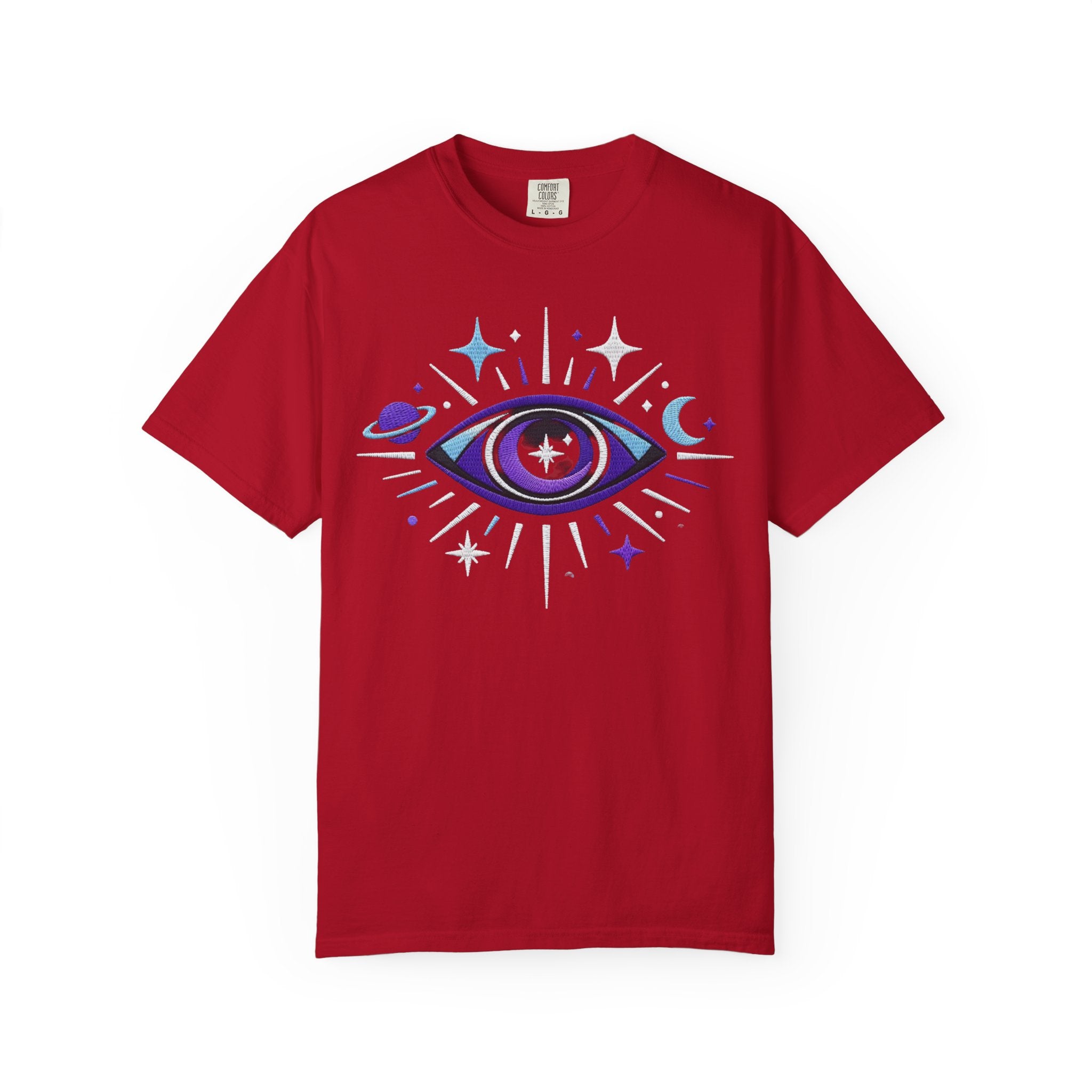PRB Mystic All-Seeing Eye T-shirt | Cosmic Moon and Stars by Power Runs Black