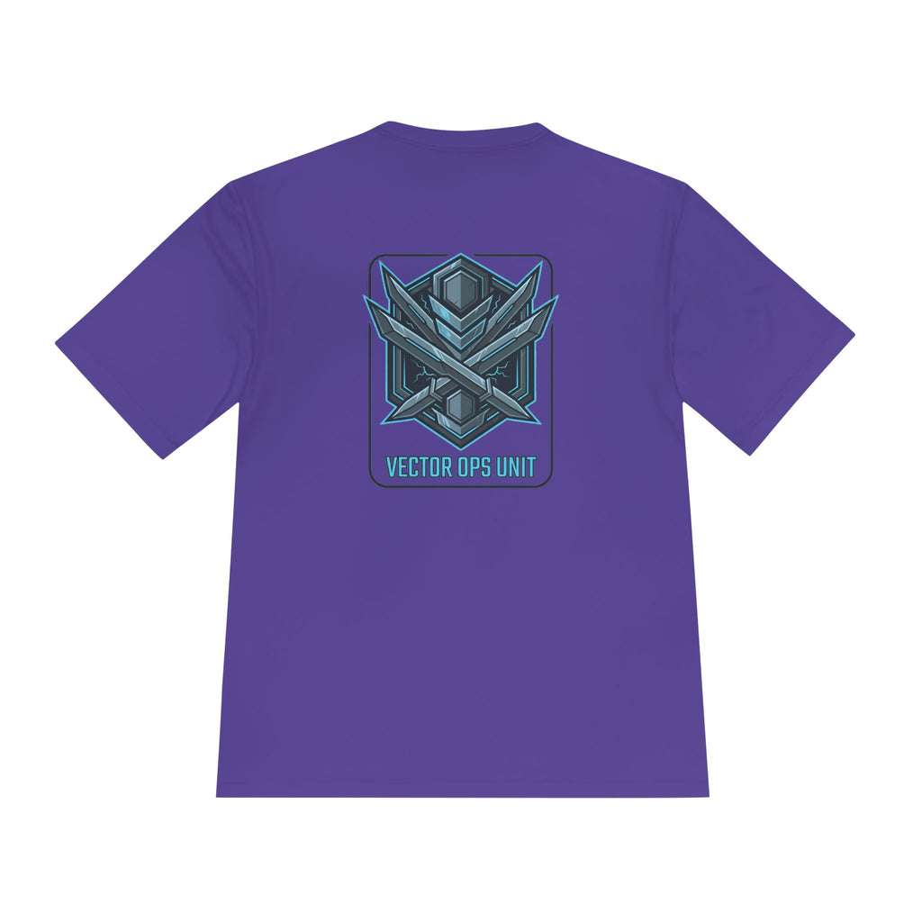 Power Runs Black PRB Blackline Vector Ops Unit Graphics Tee by Power Runs Black