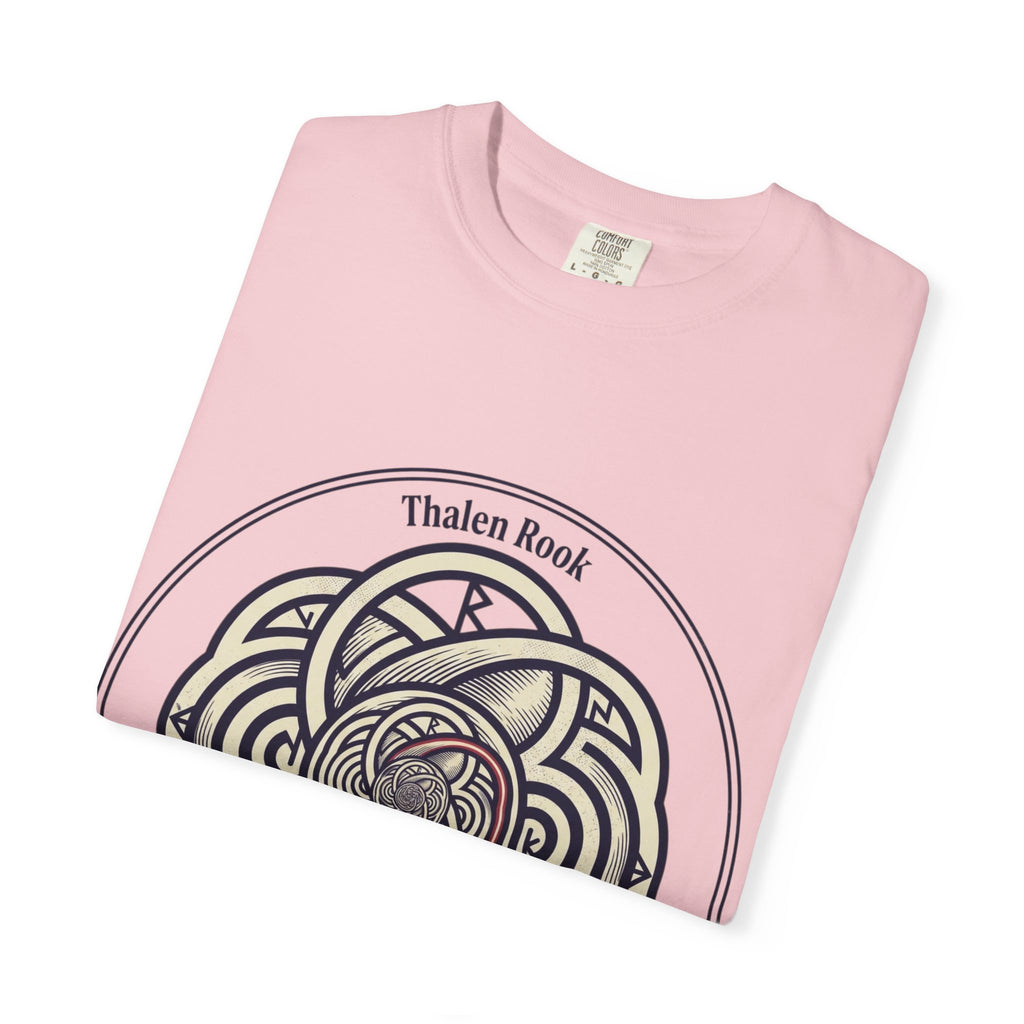 Power Runs Black PRB Thalen Rook Celtic Knot Graphic T-Shirt — "He stared too long..." Quote Tee by Printify