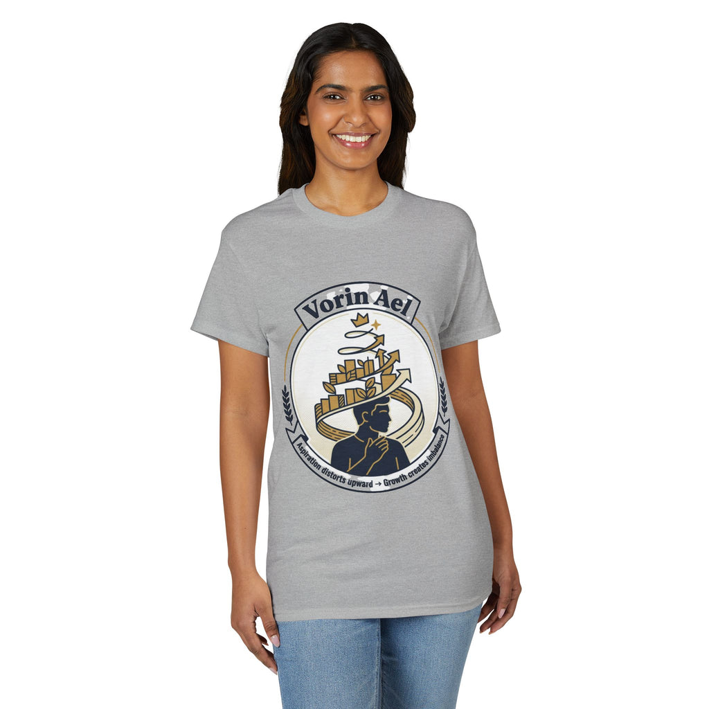 Power Runs Black PRB Vorin Ael Crest T-Shirt — Fantasy Guild Emblem Tee by Printify