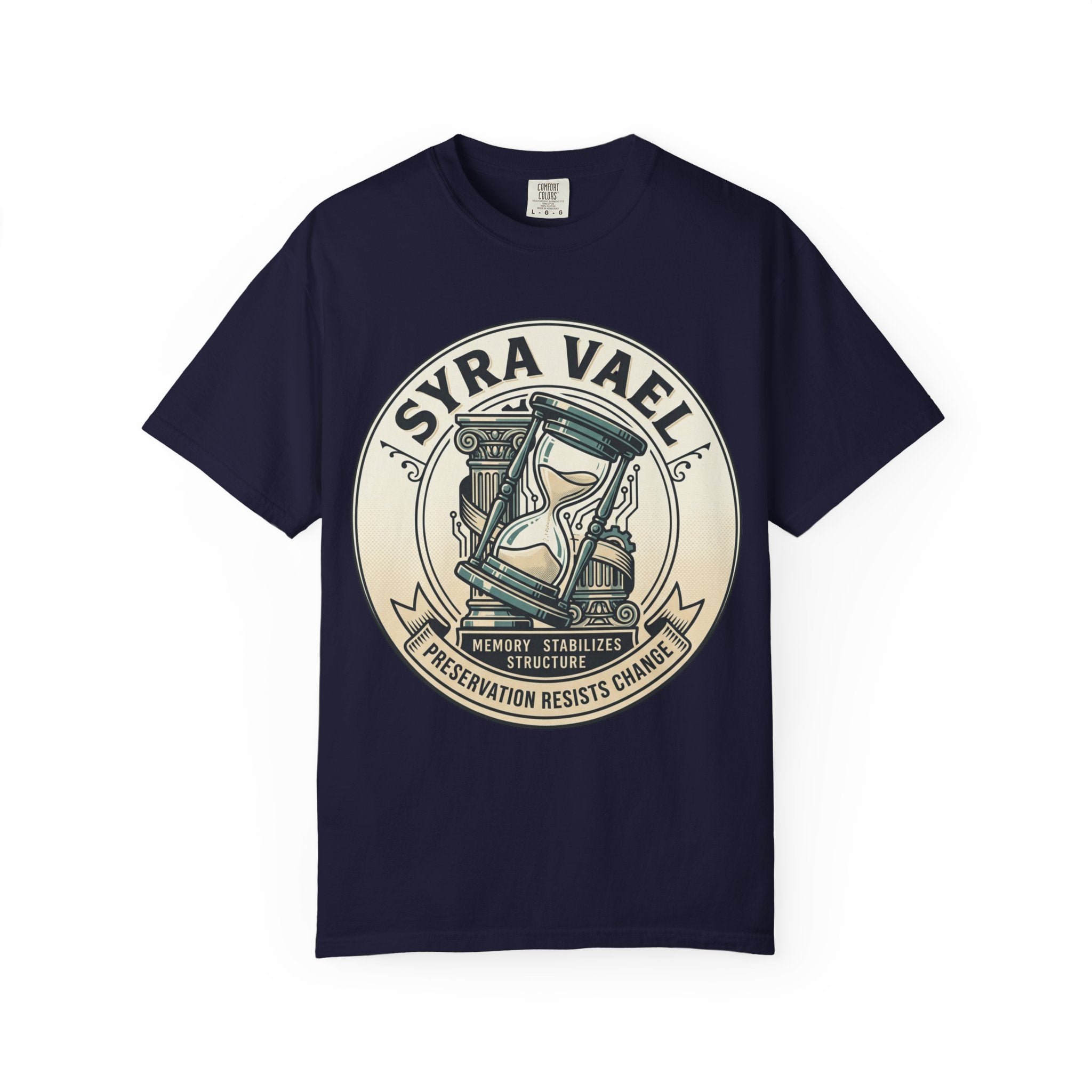 Power Runs Black PRB Syra Vael Hourglass Emblem T-Shirt by Printify