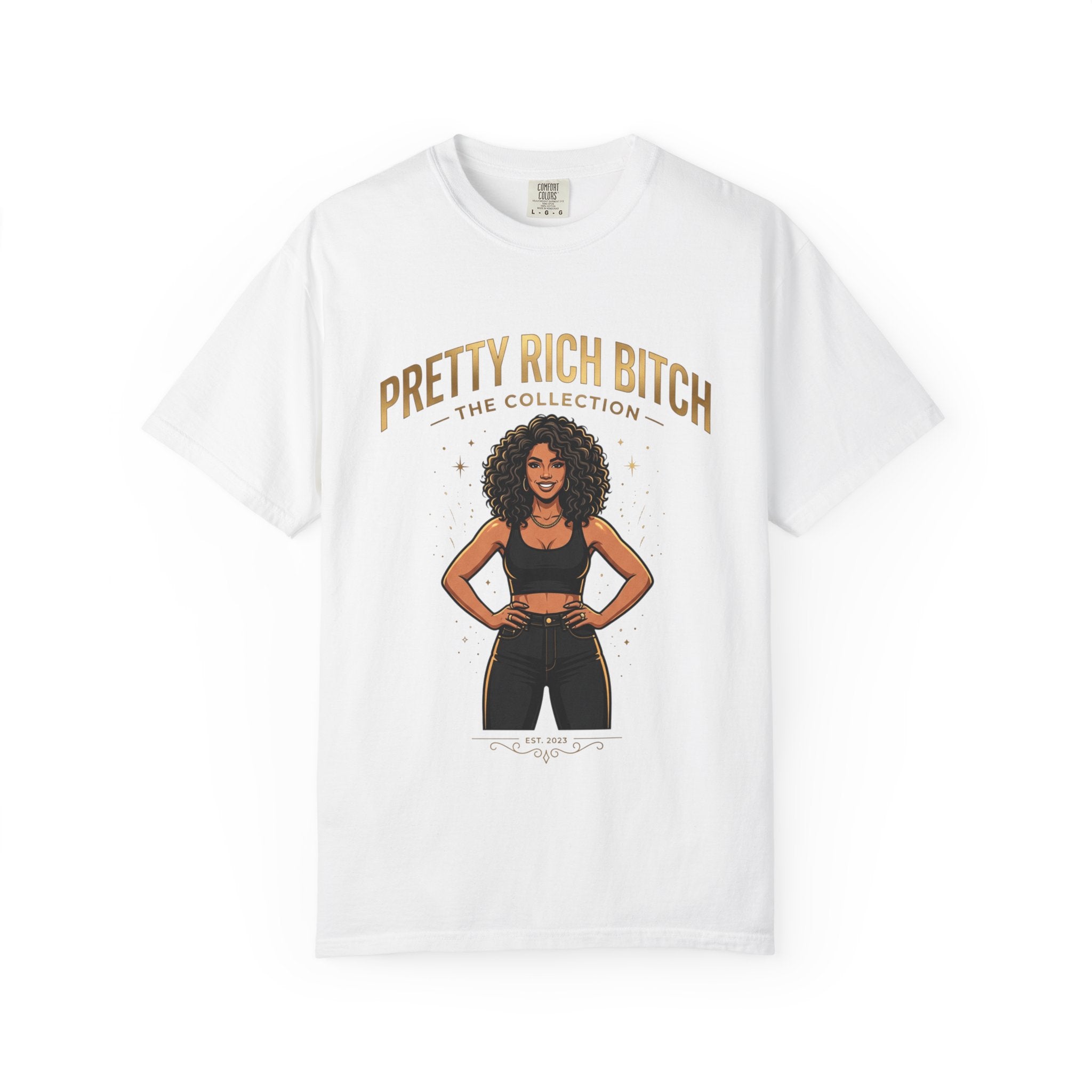 Pretty Rich Bitch The Collection by PRB T-Shirt — Empowered Black Woman Graphic Tee by Power Runs Black