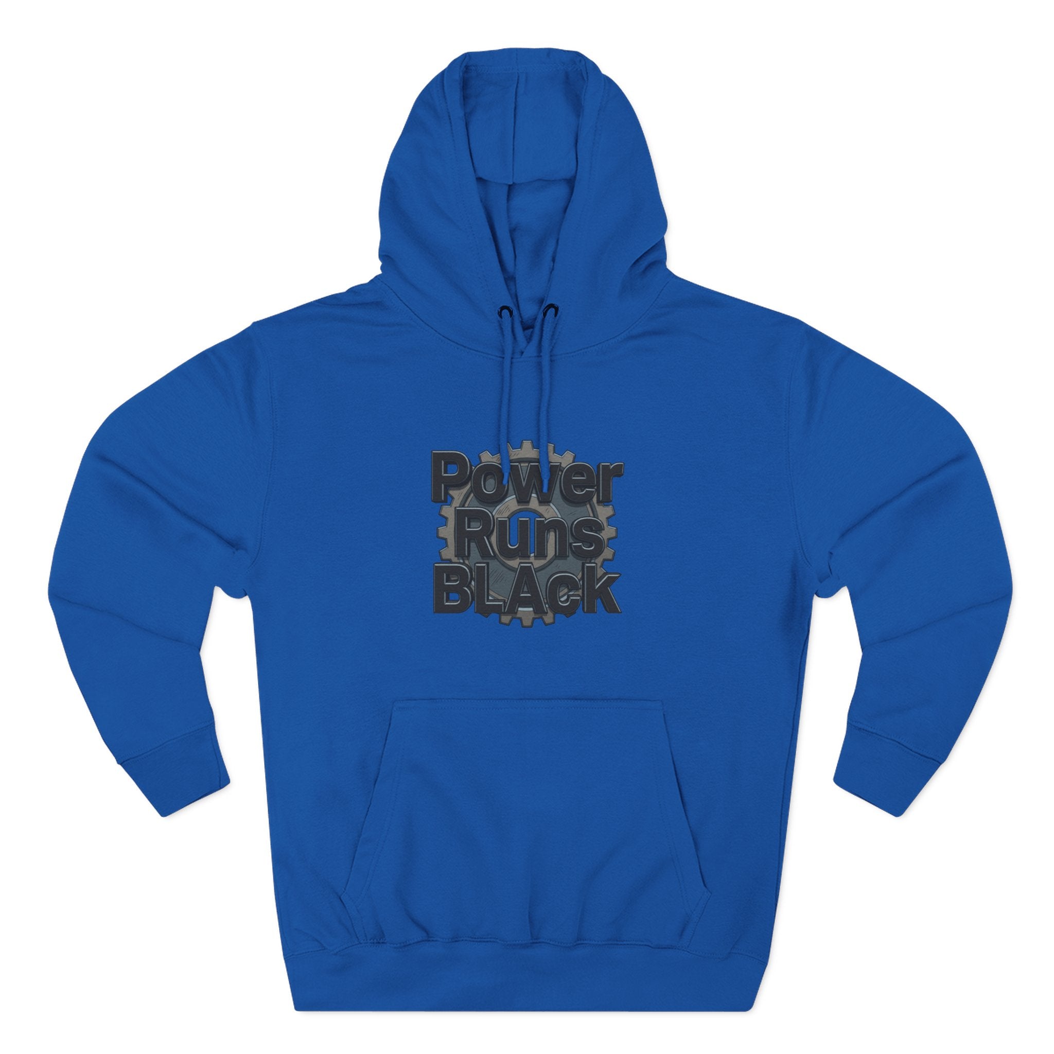 PRB Built of Power Graphic Hoodie — ‘Power Runs Black’ Industrial Mech Design by Power Runs Black