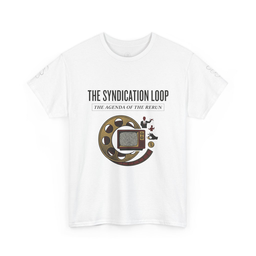 Power Runs Black — "The Agenda of the Arch" Retro TV Ouroboros Graphic Tee by Printify
