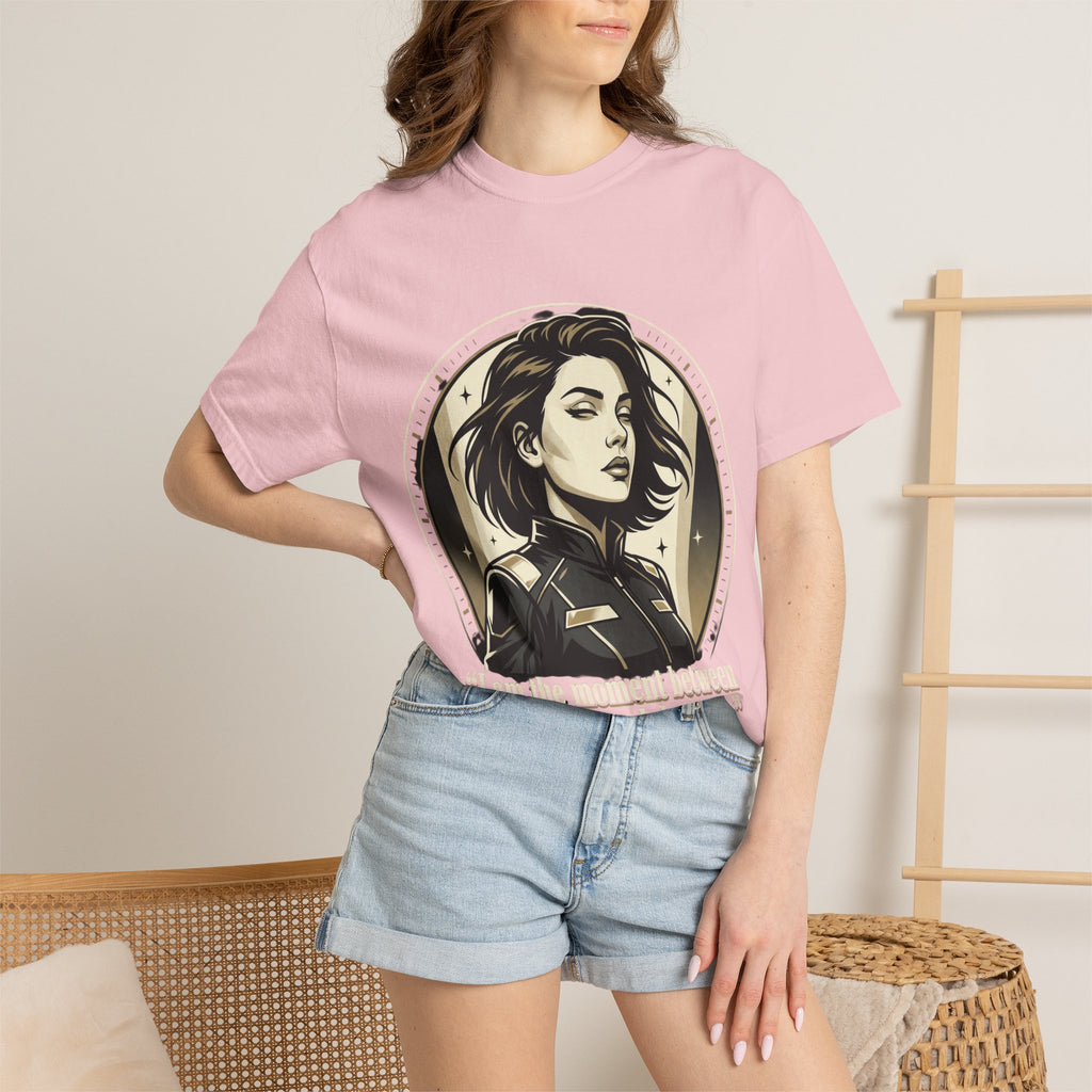 Power Runs Black Retro Space Captain Portrait T-Shirt — 'Fearless Commander' Graphic Tee by Power Runs Black