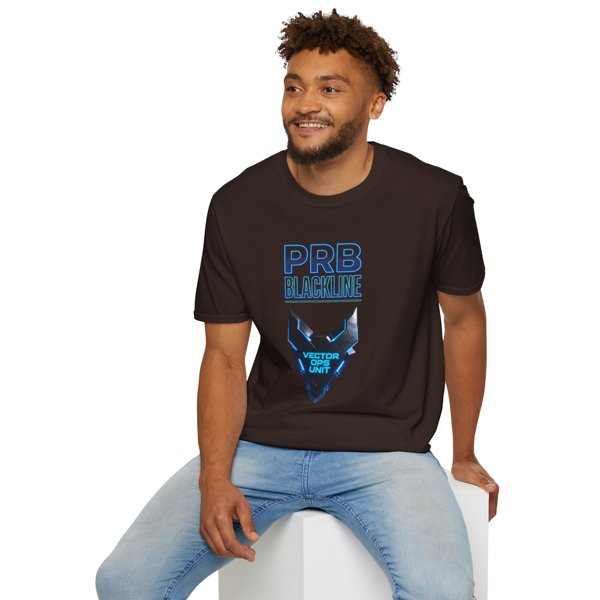 PRB Blackline Vector Ops T-Shirt by Power Runs Black