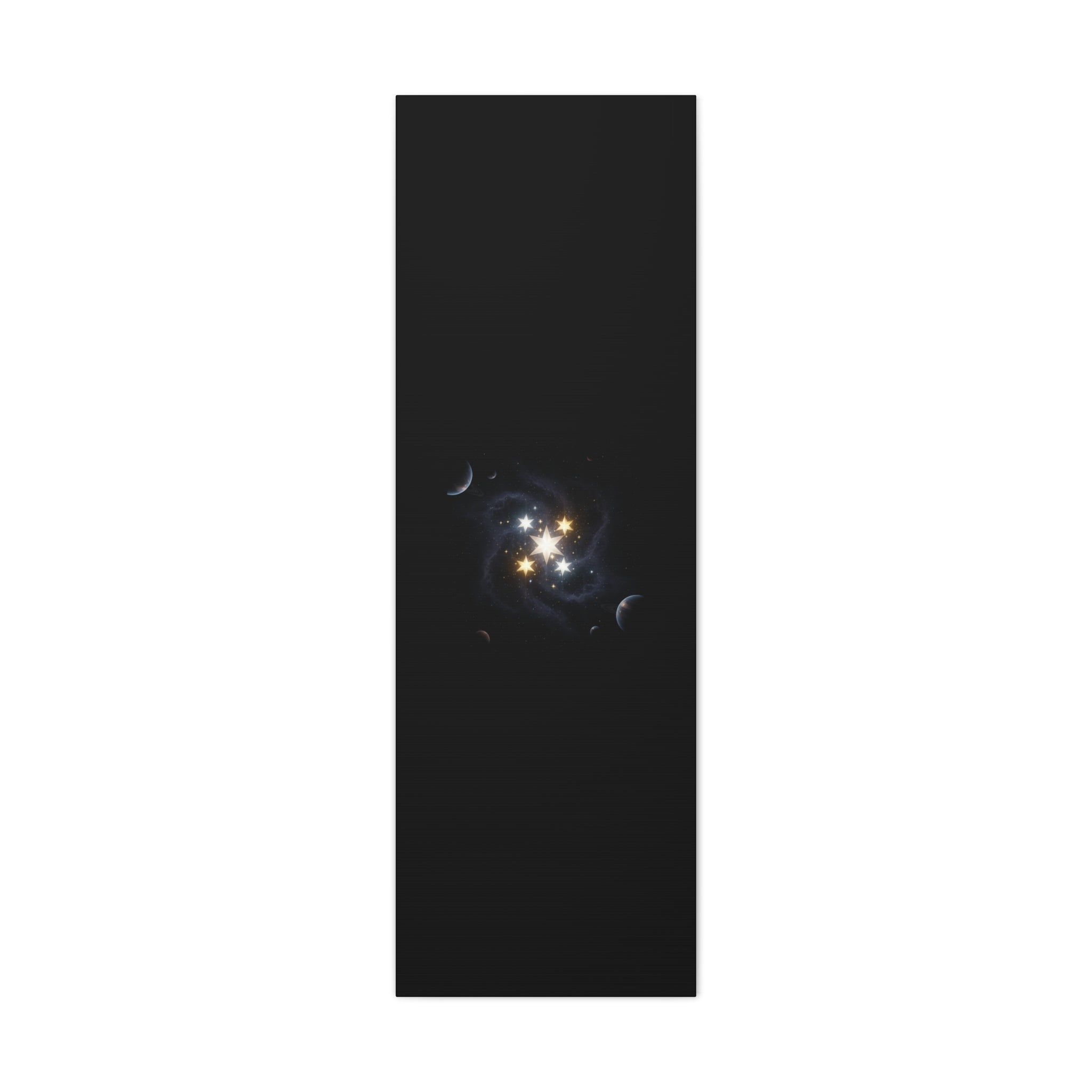 Power Runs Black PRB Glowing Star Constellation Canvas by Power Runs Black