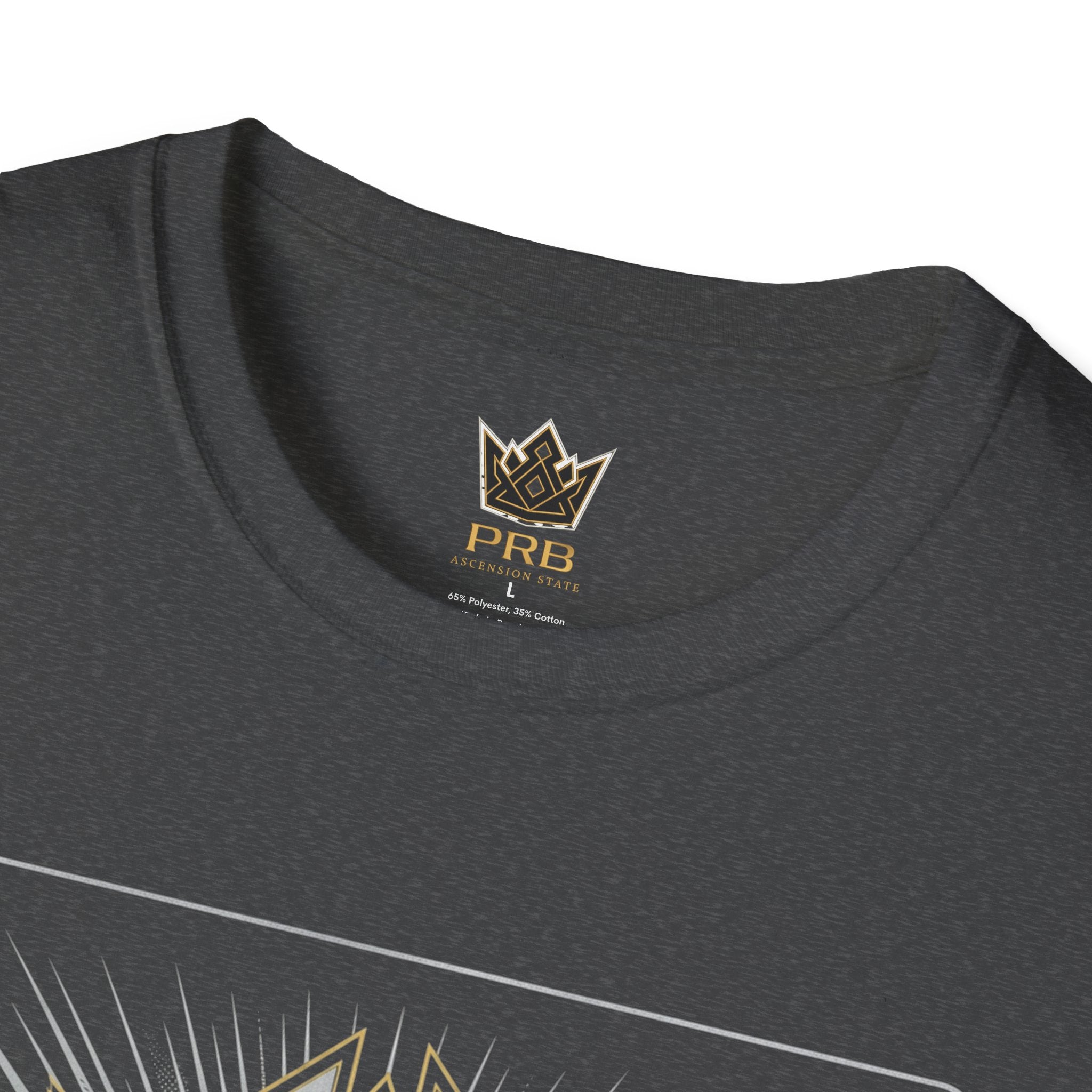 Power Runs Black PRB The Current Geometric Logo T-Shirt by Printify
