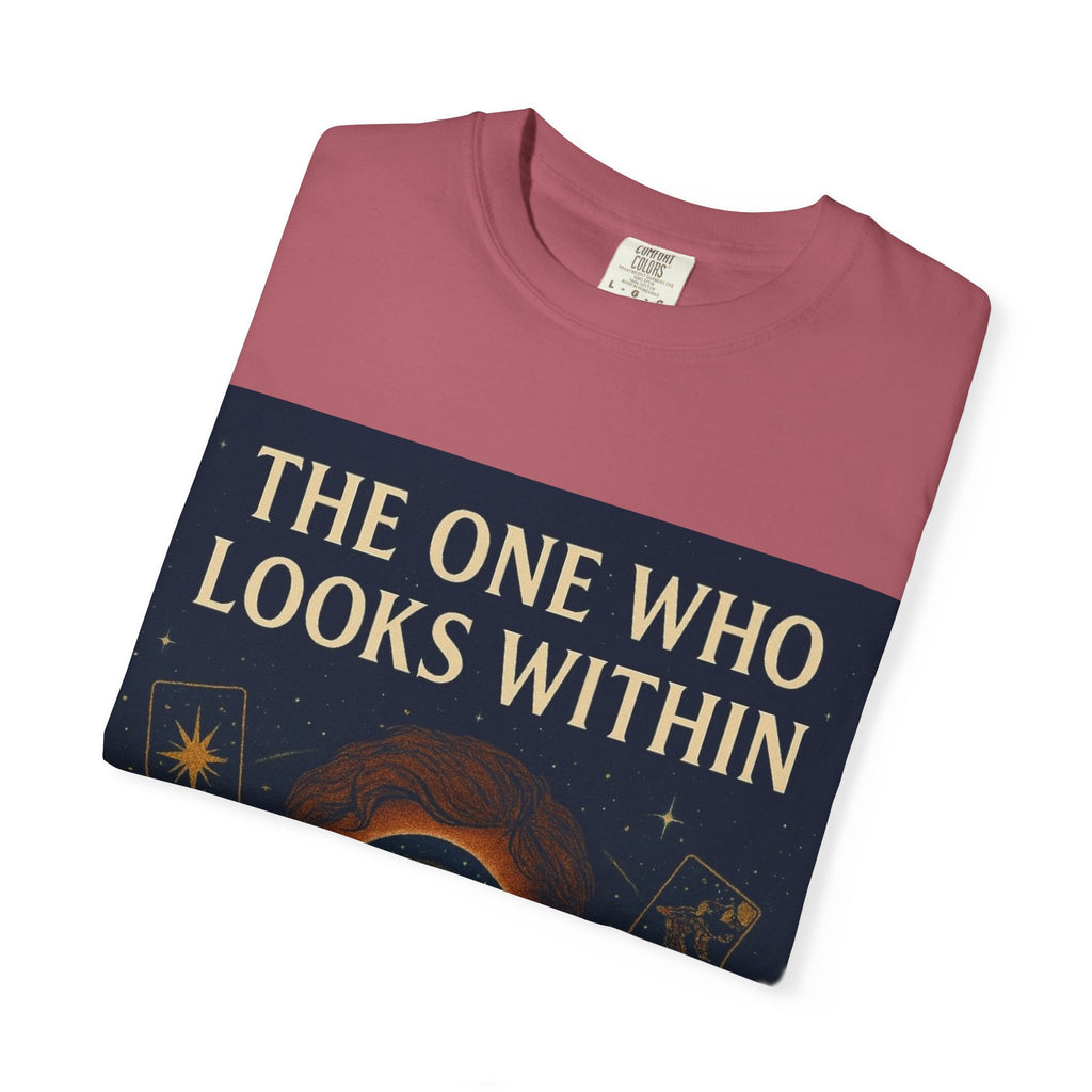 PRB Tarot Eye T-Shirt — "The One Who Looks Within" Mystical Graphic Tee by Power Runs Black