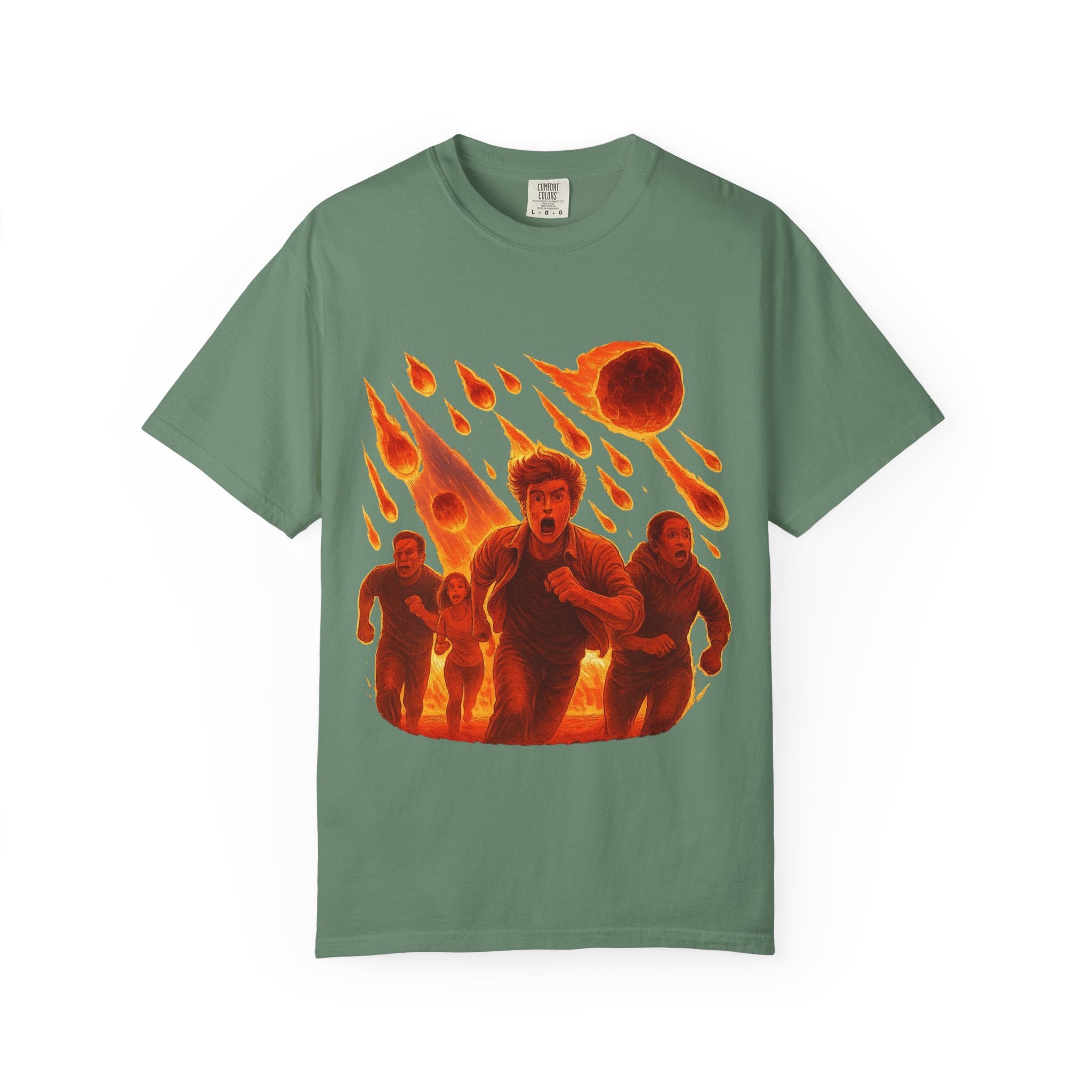 PRB Meteor Shower Escape T-Shirt — Apocalyptic Running Graphic Tee by Power Runs Black