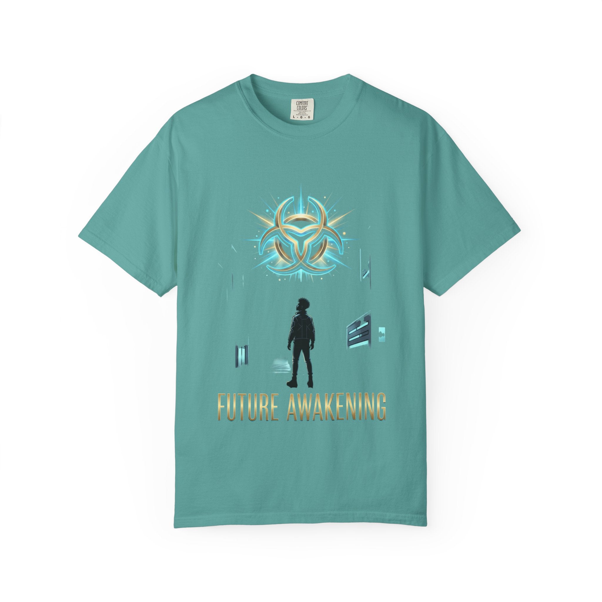 PRB Future Awakening T-Shirt | Sci-Fi Silhouette Graphic Tee by Printify