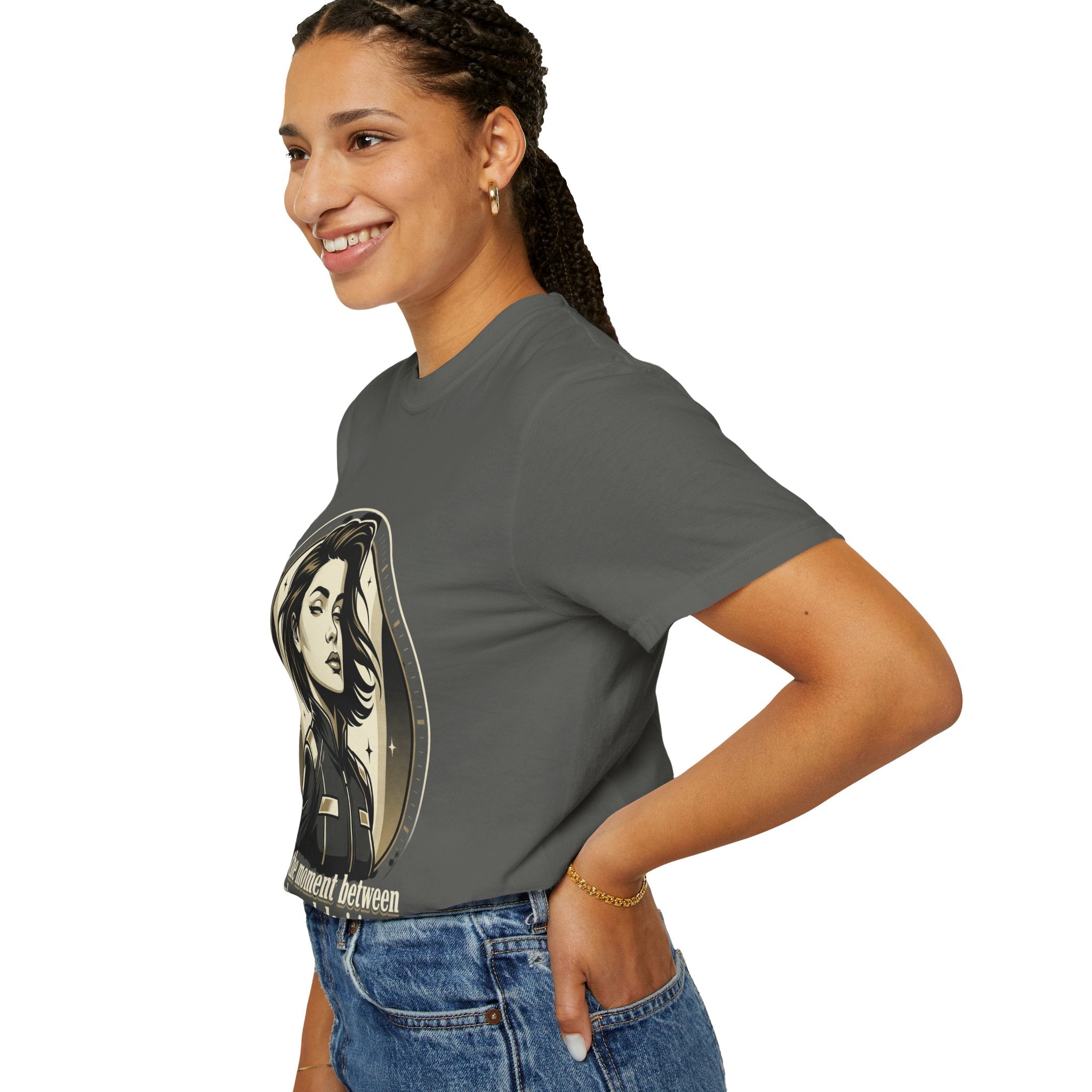 Power Runs Black Retro Space Captain Portrait T-Shirt — 'Fearless Commander' Graphic Tee by Power Runs Black