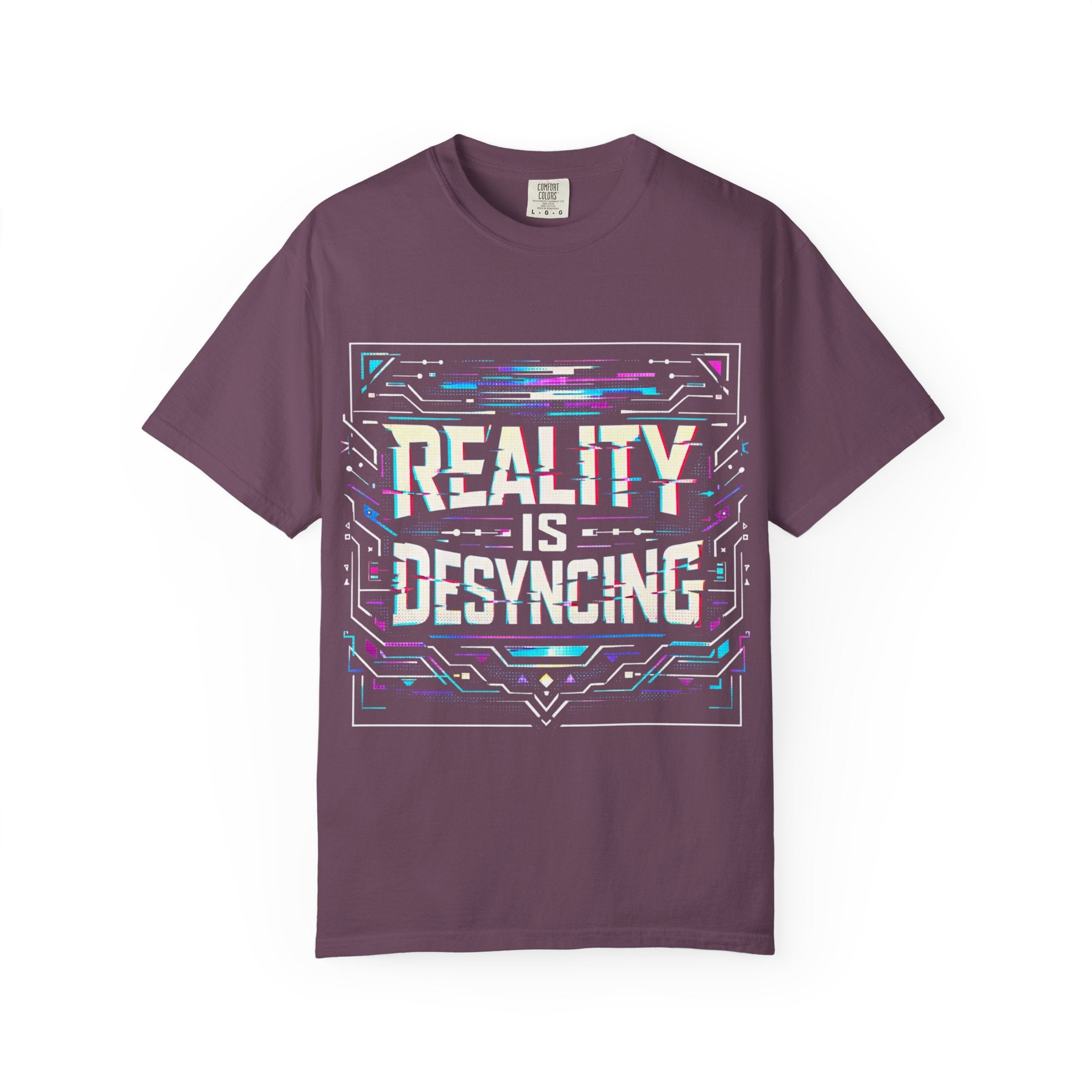 Power Runs Black PRB Glitchy Pastel "Reality Is Desyncing" T-Shirt by Power Runs Black