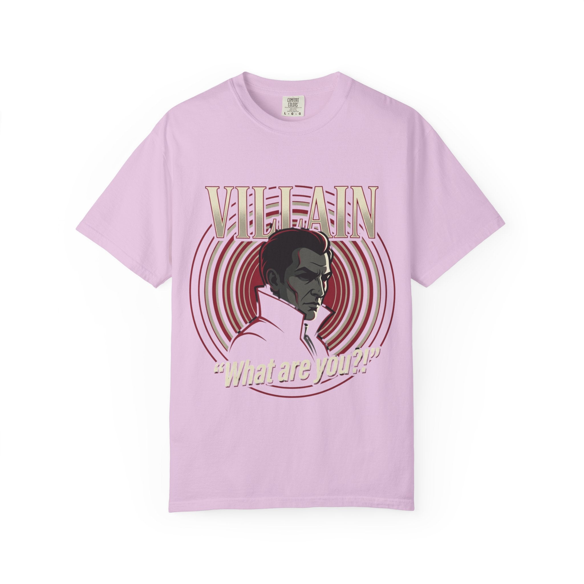 Power Runs Black Villain Portrait T-Shirt — "What Are You?" Graphic Tee by Power Runs Black