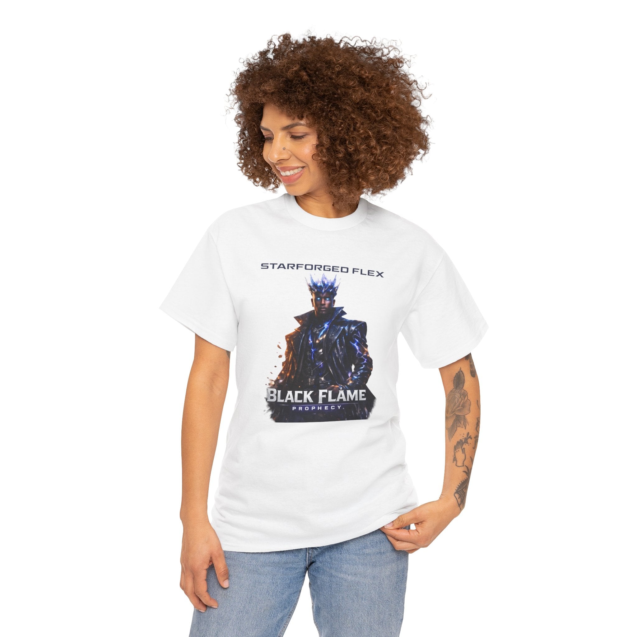 Power Runs Black PRB Starforged Flex : Black Flame Prophecy by Printify