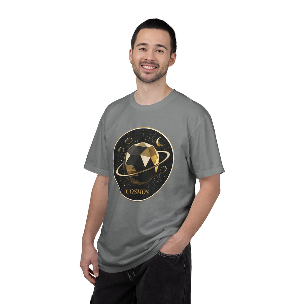 PRB Cosmos Geometric Planet T-Shirt by Power Runs Black