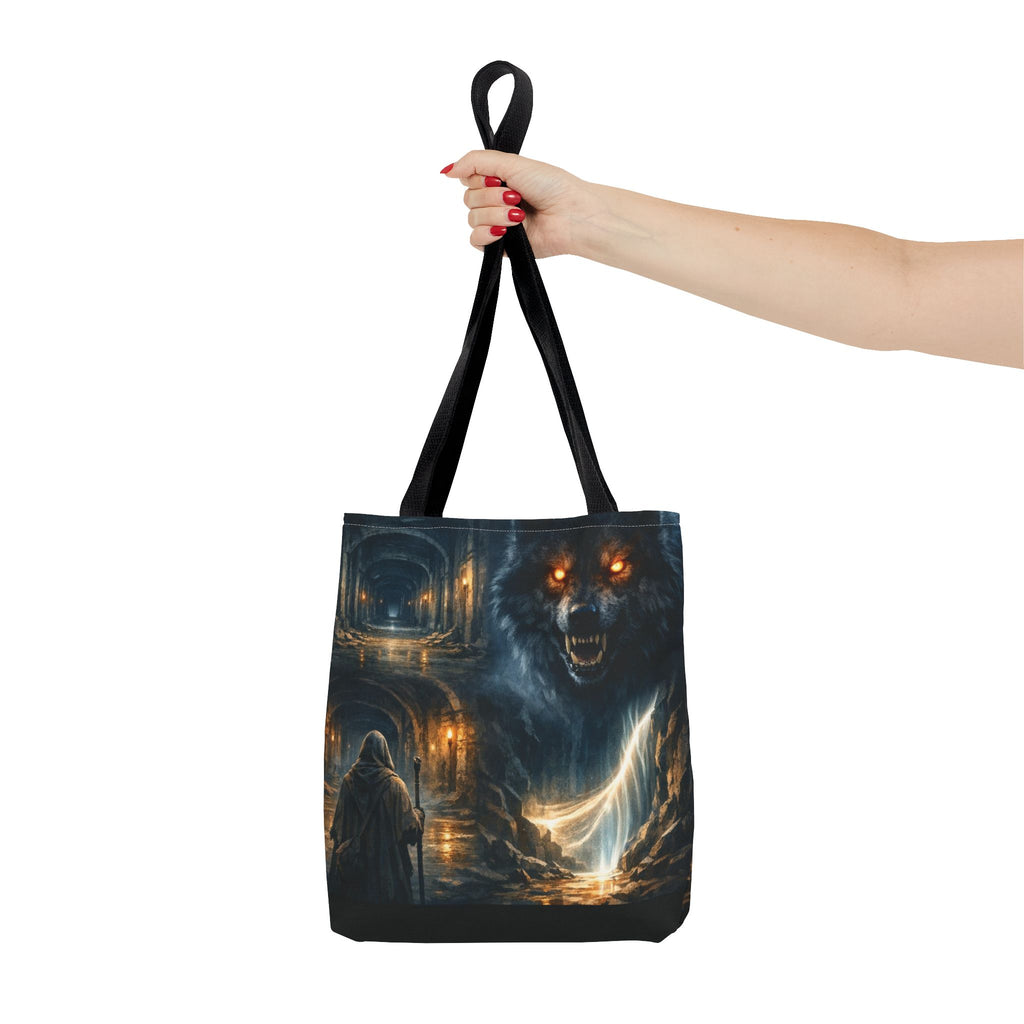 PRB The Echo Hounds Illustration Tote Bag | Gothic Horror Artwork by Printify