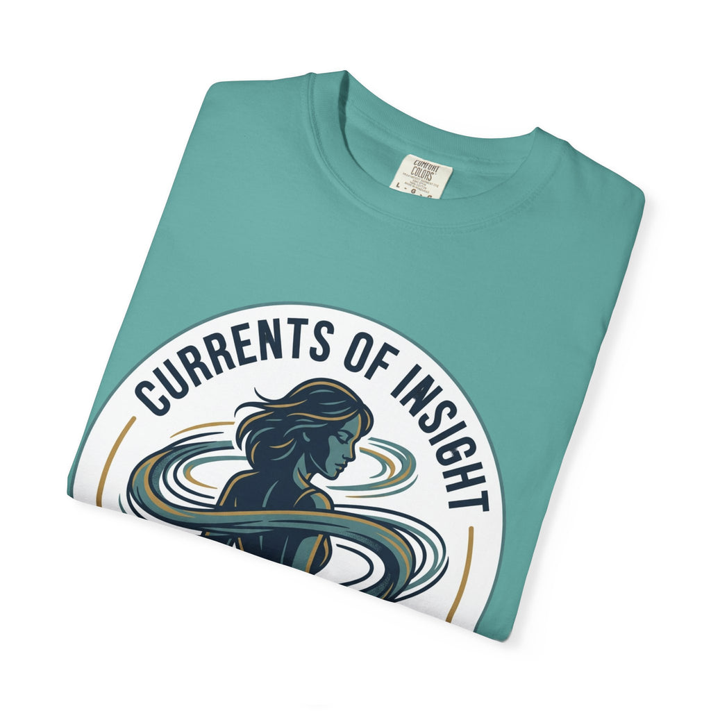 Power Runs Black Currents of Insight T-Shirt — 'Astra: Every thought leaves a trail' Graphic Tee by Power Runs Black
