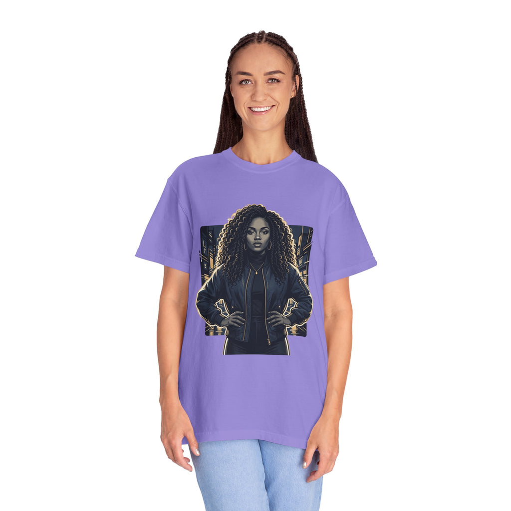 Pretty Rich Bitch The Collection by PRB T-Shirt — Bold Graphic Tee with Empowered Woman Portrait by Power Runs Black