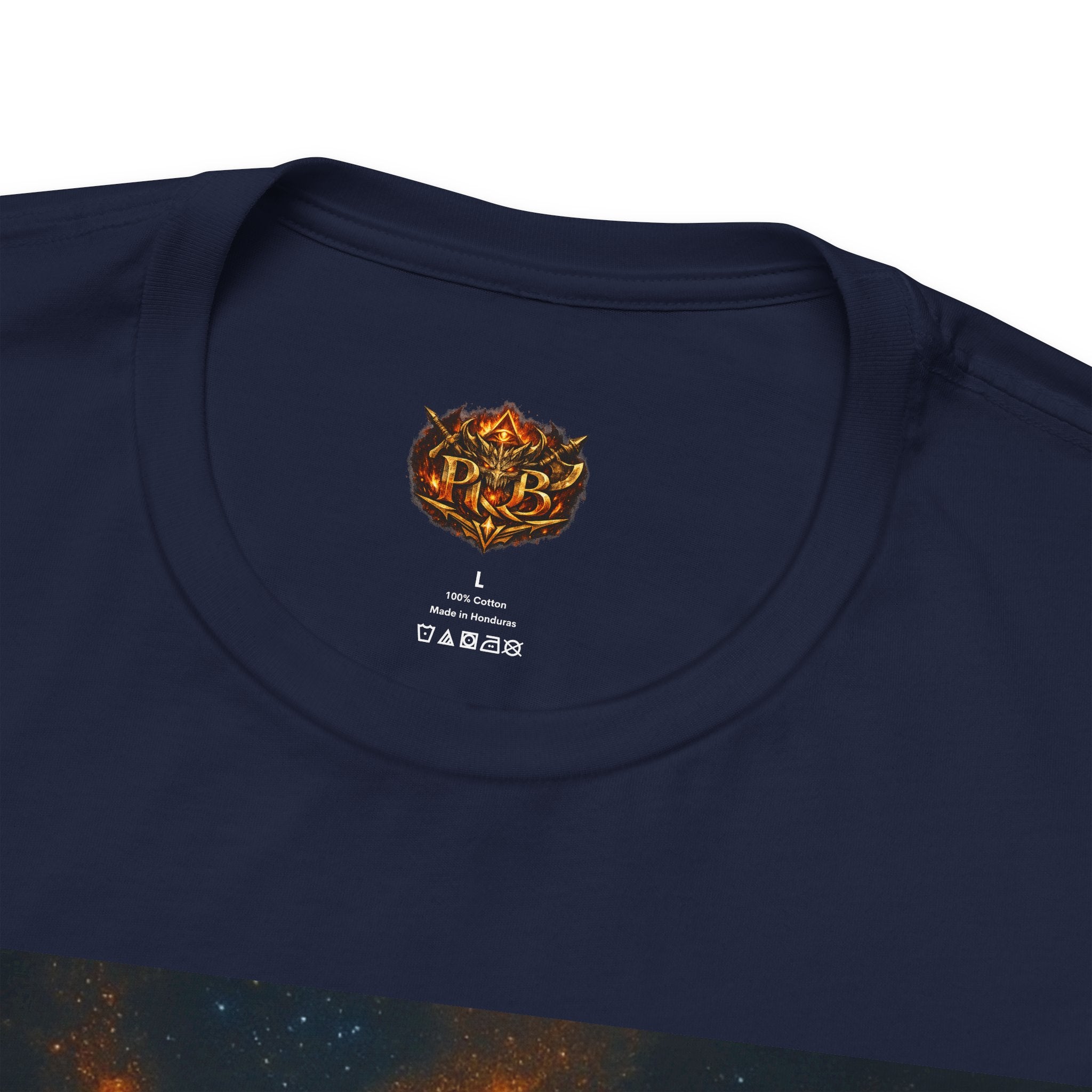 Power Runs Black PRB The Starbound Seven Tee – Retro Cosmic Superhero Poster Shirt by Power Runs Black