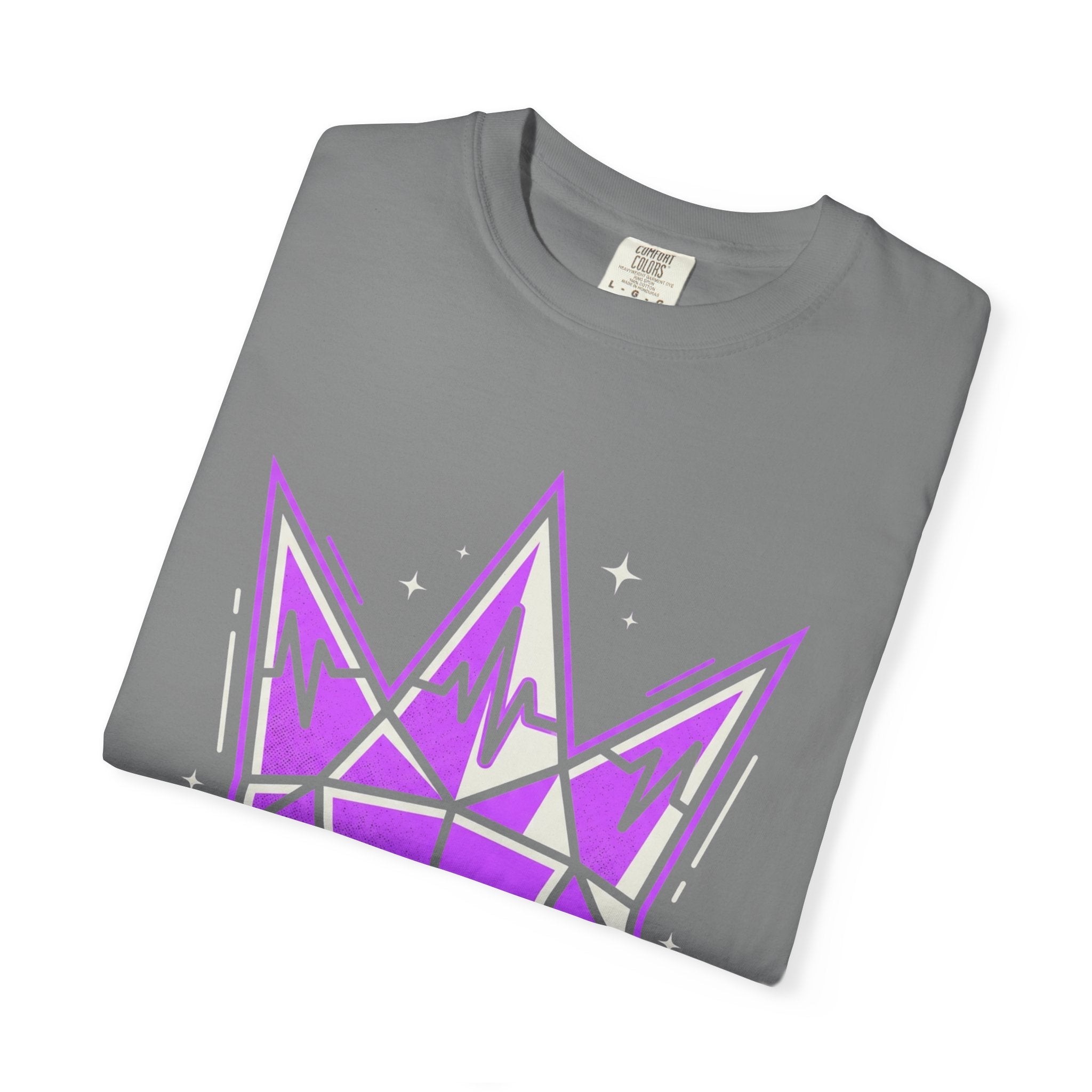 Power Runs Black PRB Crown Graphic T-Shirt — Purple Royal Crown Streetwear Tee by Power Runs Black