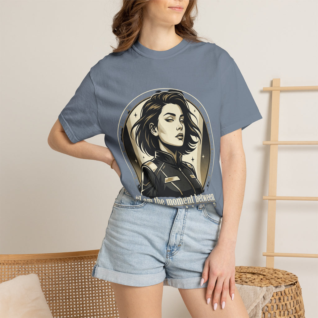 Power Runs Black Retro Space Captain Portrait T-Shirt — 'Fearless Commander' Graphic Tee by Power Runs Black