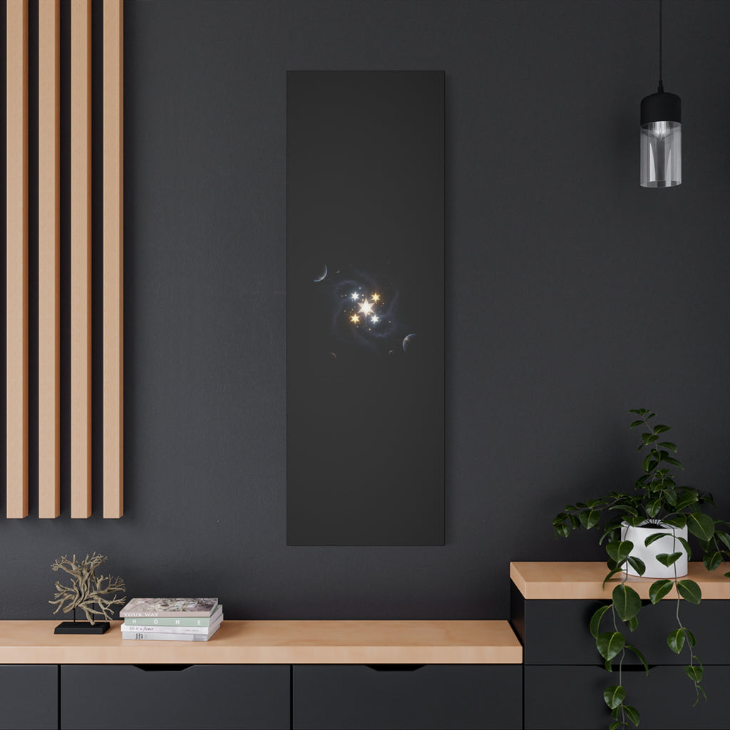 PRB Celestial Star Cluster Matte Canvas Print — Cosmic Planets Wall Art by Printify