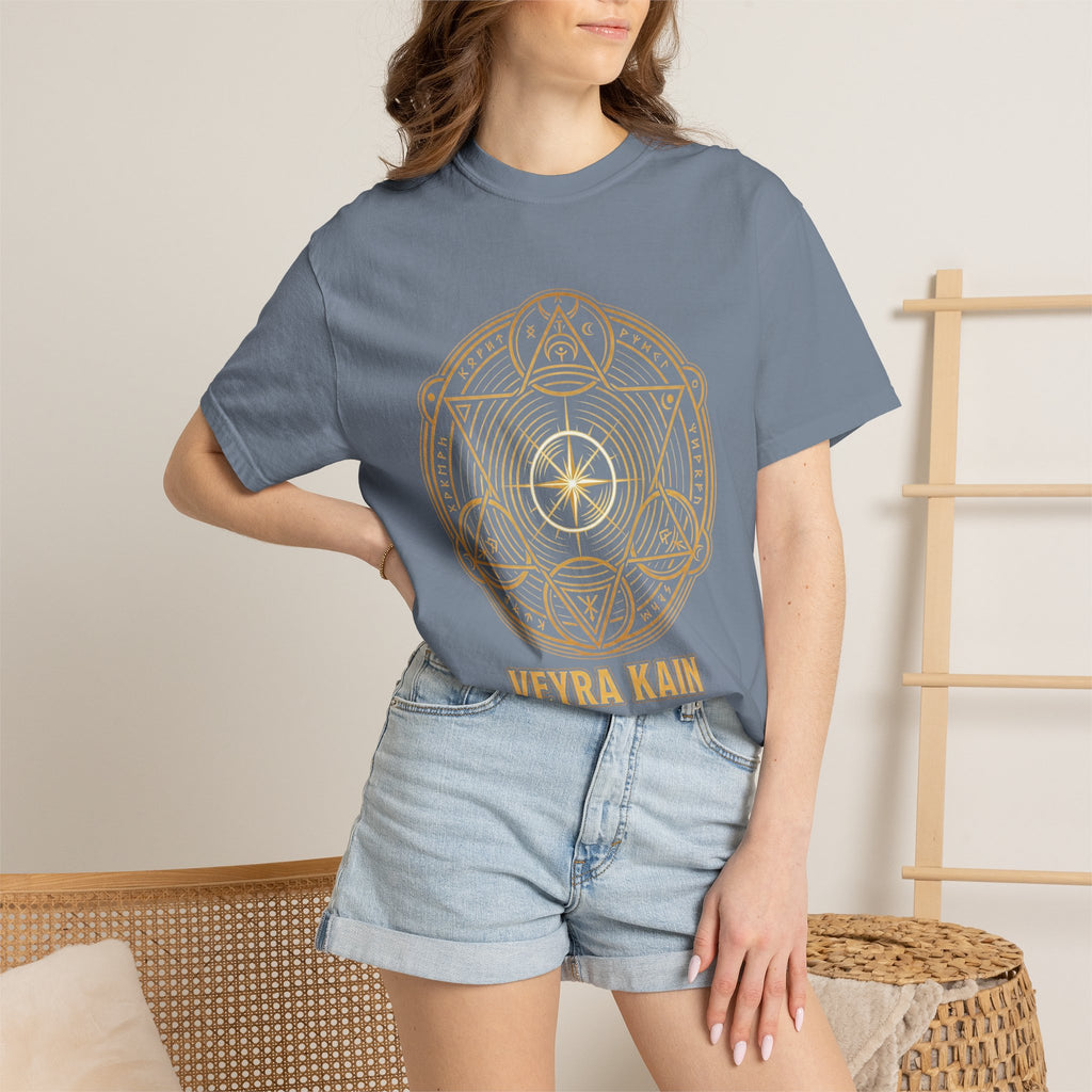 Power Runs Black PRB — Veyra Kain Geometric Sigil Tee with “Too Much Becomes Ruin” Graphic T-Shirt by Power Runs Black