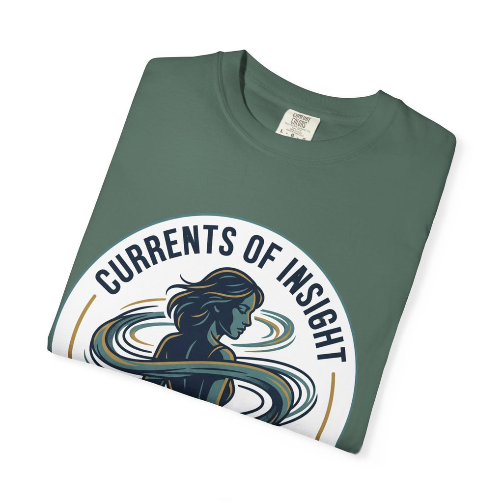 Power Runs Black Currents of Insight T-Shirt — 'Astra: Every thought leaves a trail' Graphic Tee by Power Runs Black
