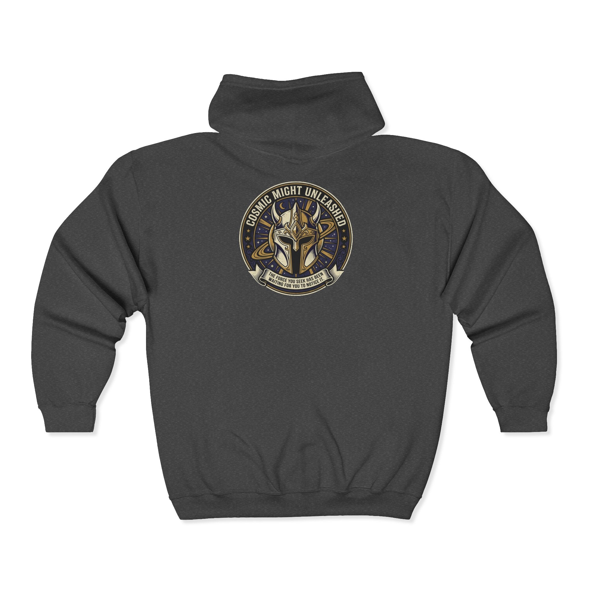 PRB Full-Zip Hoodie — Cosmic Night Unleashed Graphic by Power Runs Black