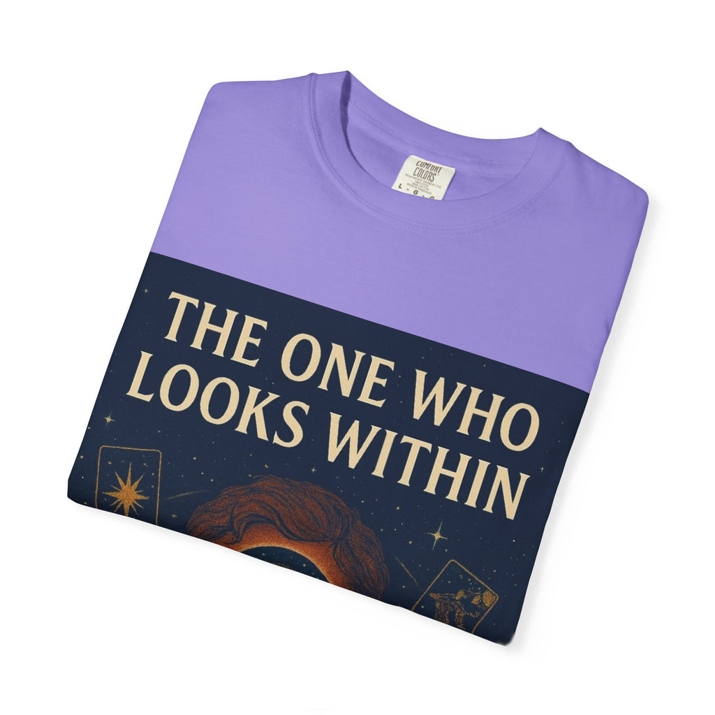 PRB Tarot Eye T-Shirt — "The One Who Looks Within" Mystical Graphic Tee by Power Runs Black