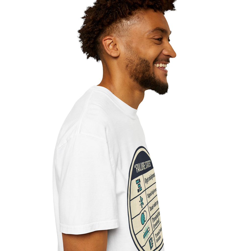 Power Runs Black PRB Failure States T-Shirt — Sci‑Fi Status Badge Graphic Tee by Printify