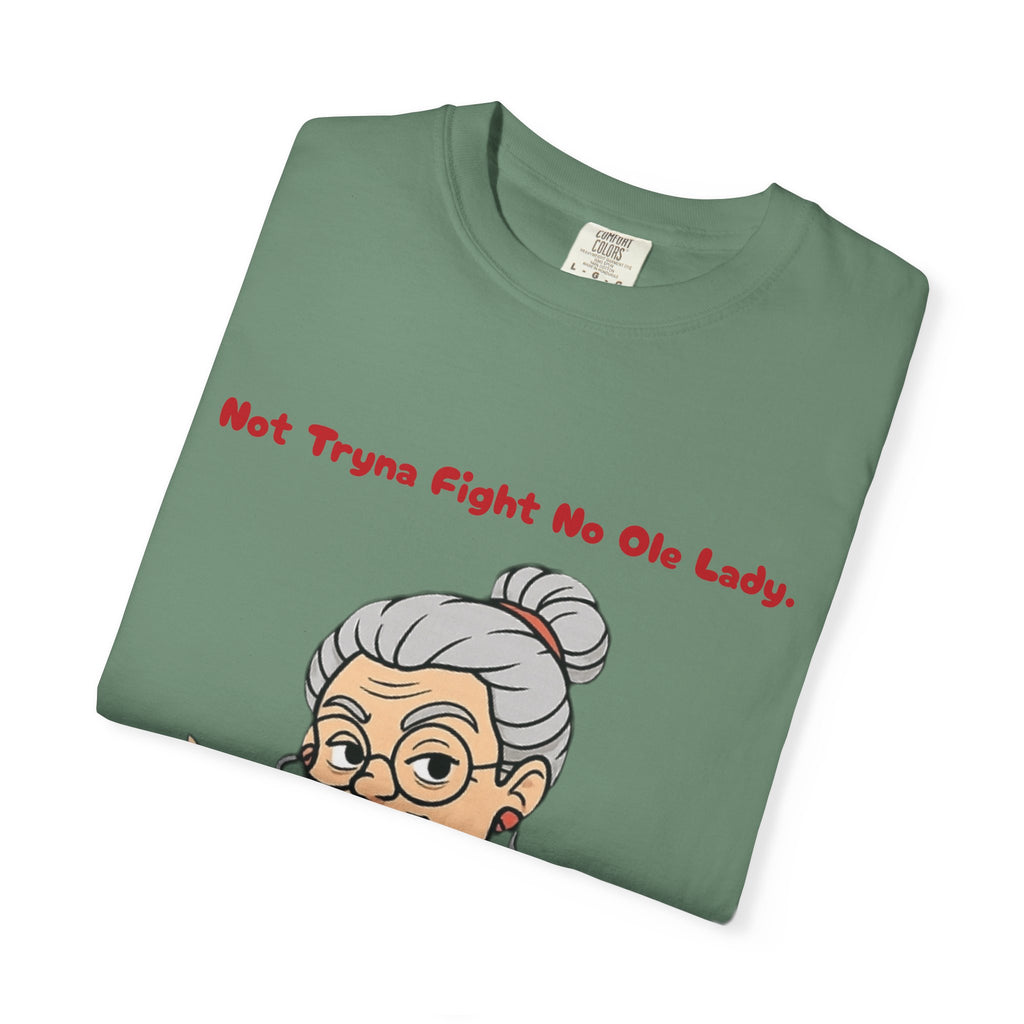PRB Not Tryna Fight No Ole Lady T-shirt | Funny Grandma Graphic Tee by Printify