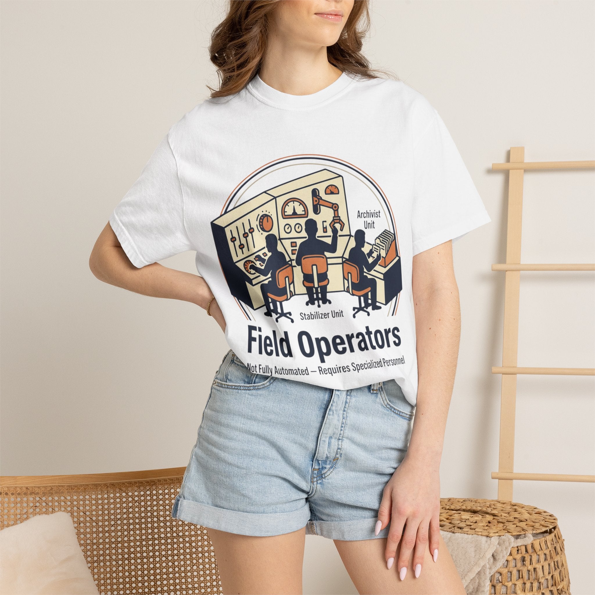 Power Runs Black PRB Field Operators T-Shirt — "Field Operators: Not Fully Automated — Requires Specialized Personnel" by Power Runs Black